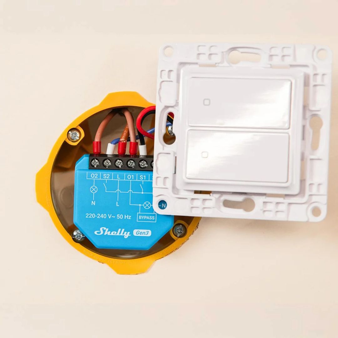 Shelly 2L Gen3 – Módulo Interruptor para Automação WiFi 2 Canais Sem Neutro、mySite、fannypackpong