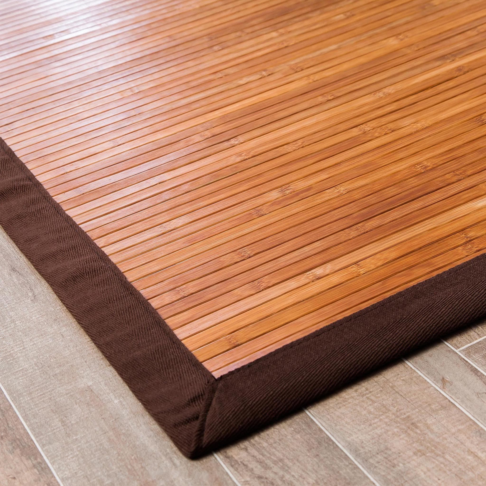Contemporary Chocolate Bamboo Rug、mySite、neckold