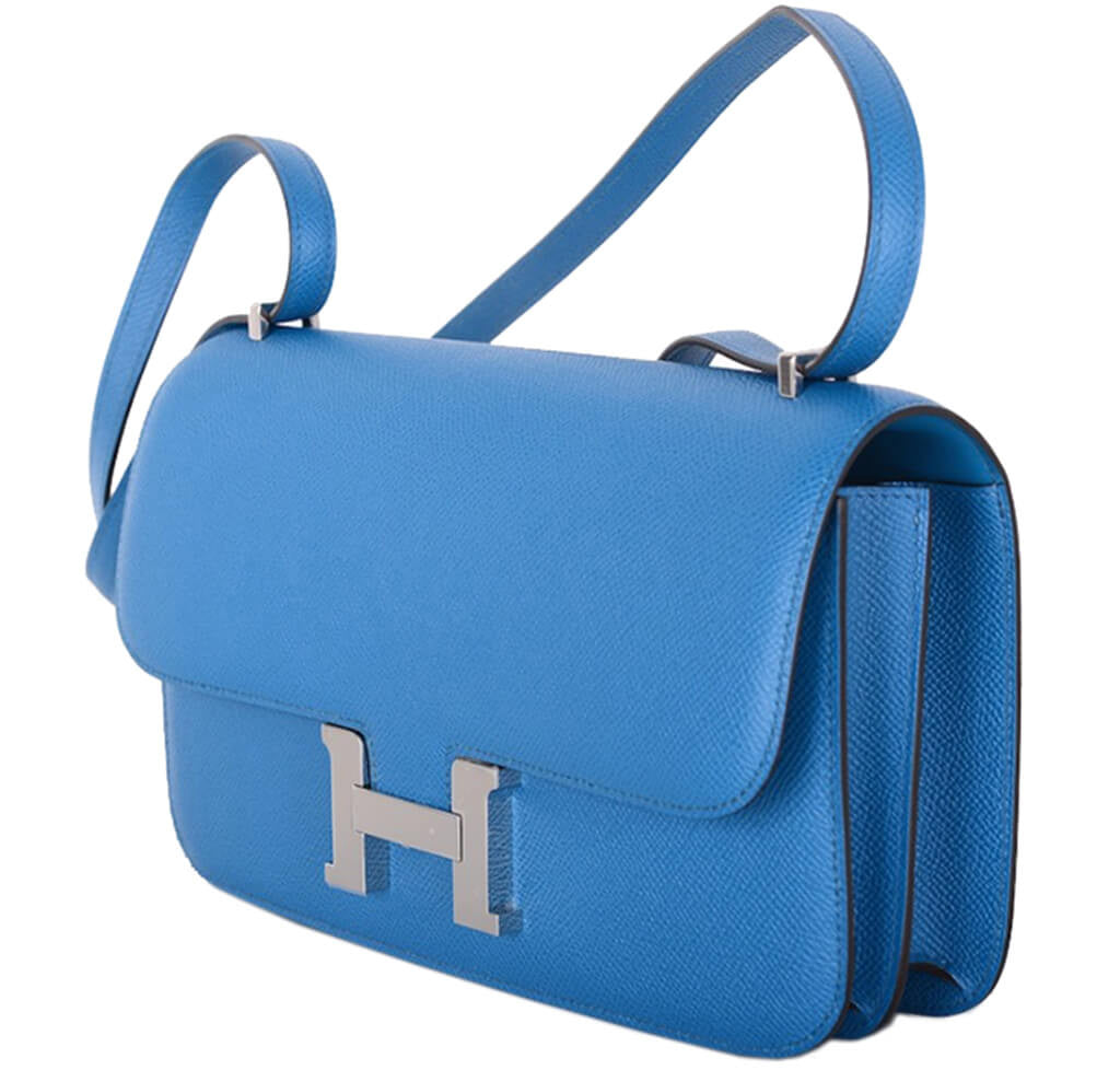 Hermès Constance Elan Bag 25 Blue Izmir Epsom、mySite、garminoutage.com