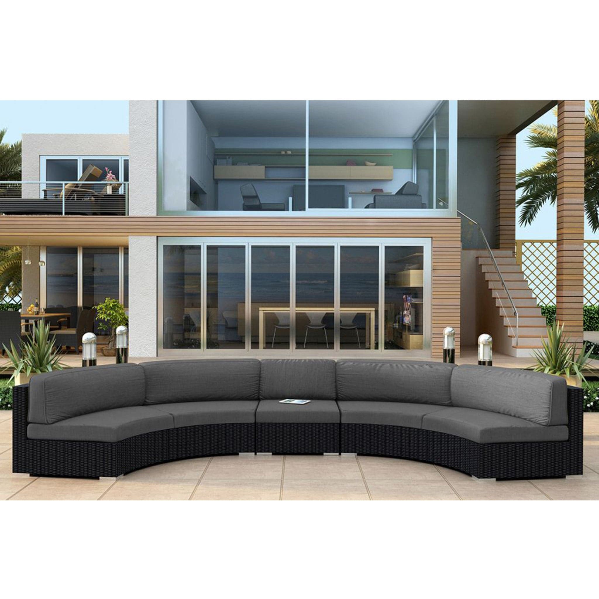 Urbana 3 Piece Extended Curve Sectional Set、mySite、neckold