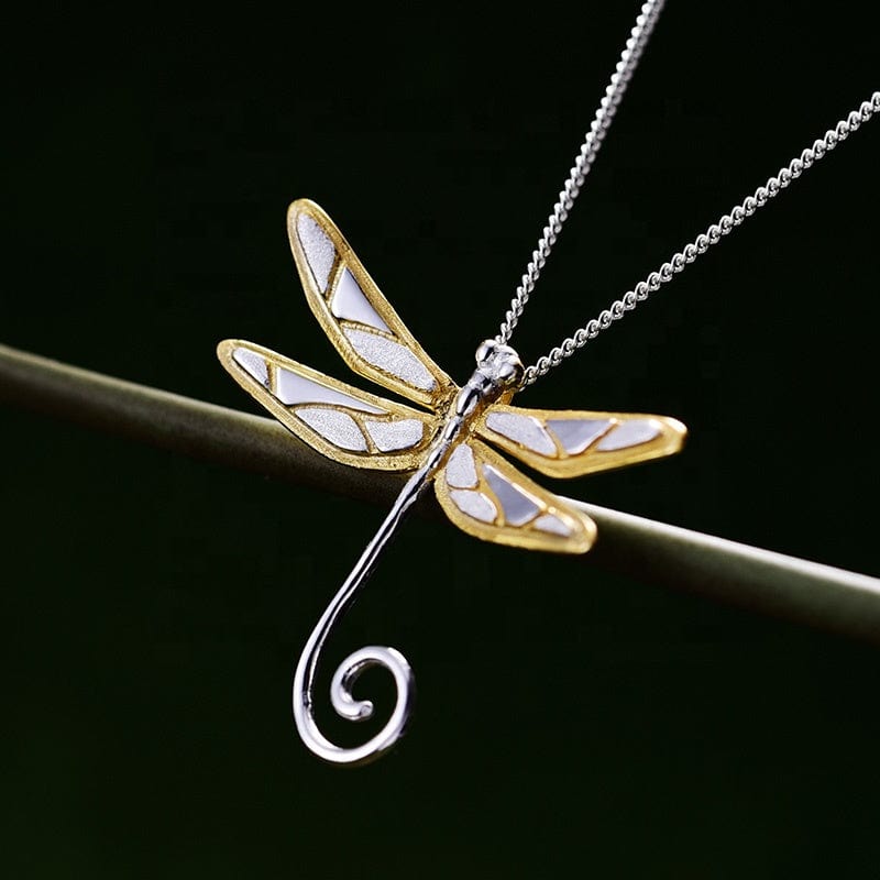 Dainty Dragonfly Sterling Silver Jewelry Earrings and Necklace Handmade Works of Art!、mySite、g9winljtr