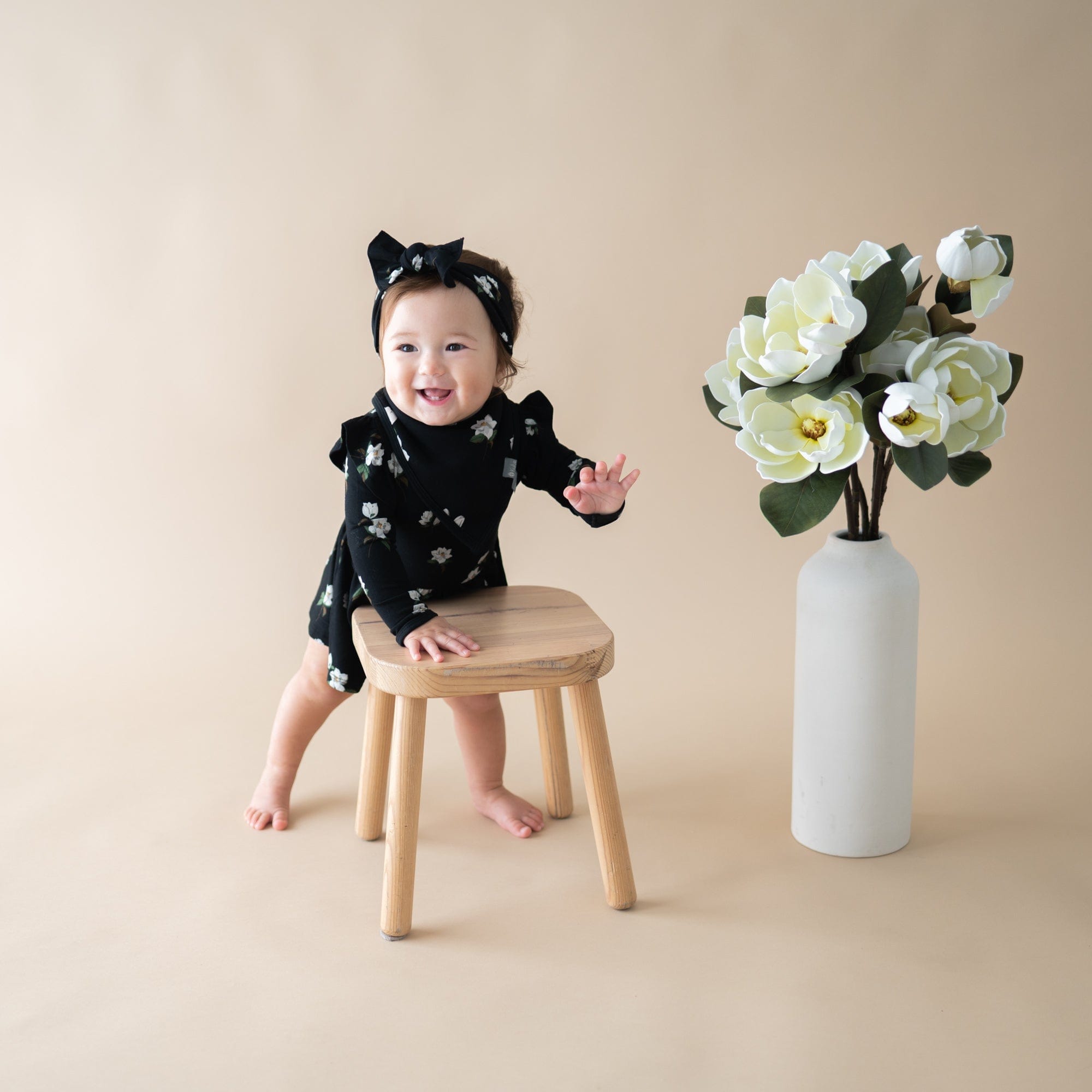  Long Sleeve Twirl Bodysuit Dress in Small Midnight Magnolia、mySite、layawaytickets