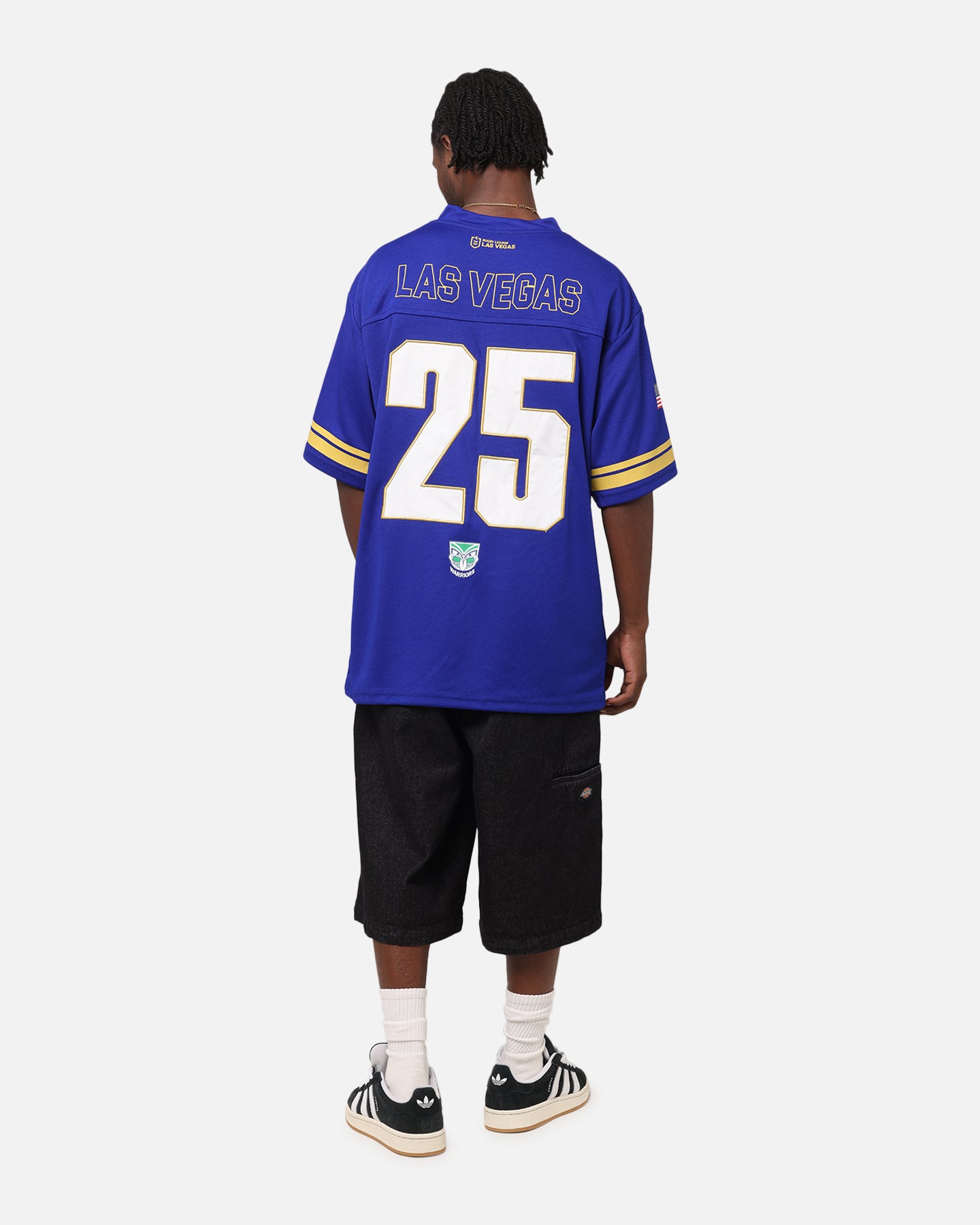 Bleacher Athletic New Zealand Warriors NRL 2025 Las Vegas Round Grid Iron T-Shirt Official Team Colour、mySite、zt4zffjzw