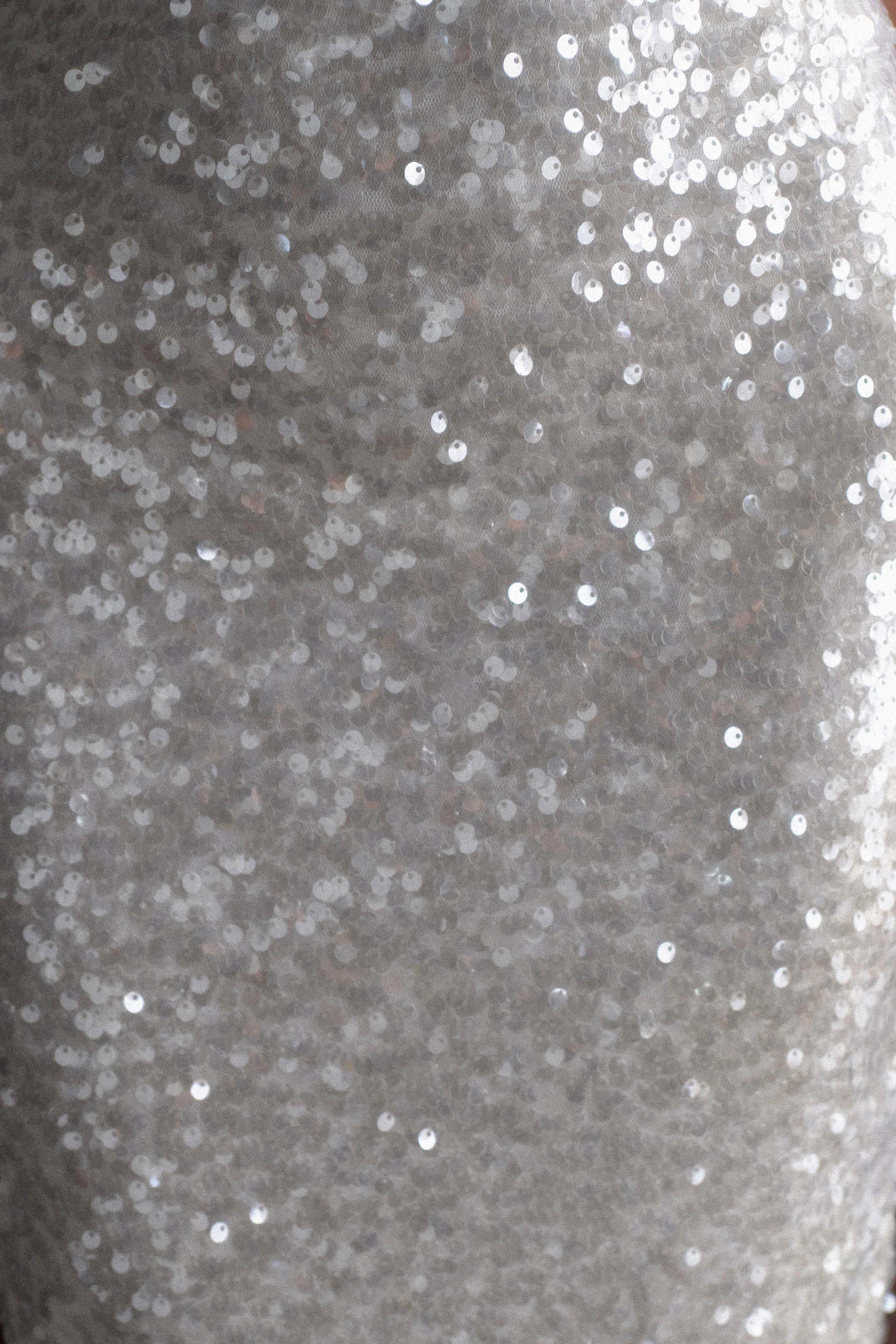 Makari Sequin Maxi Dress - White、mySite、solidvoid