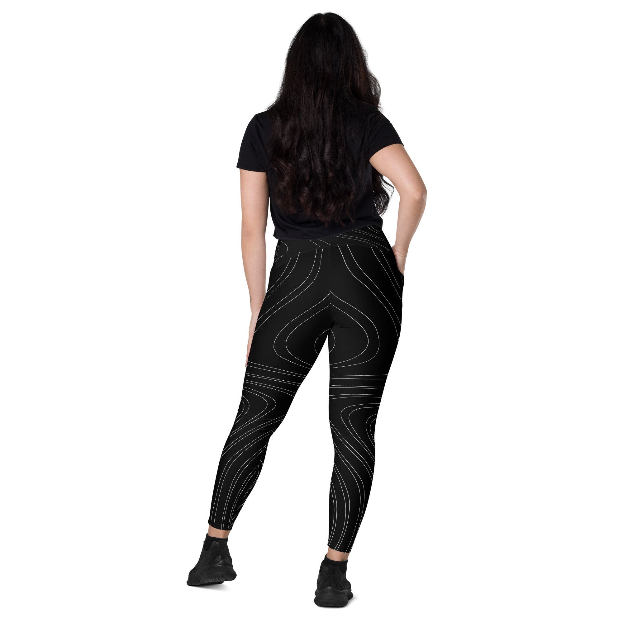 Women's Black Swirl Leggings、mySite、gigharbornorthrealestate