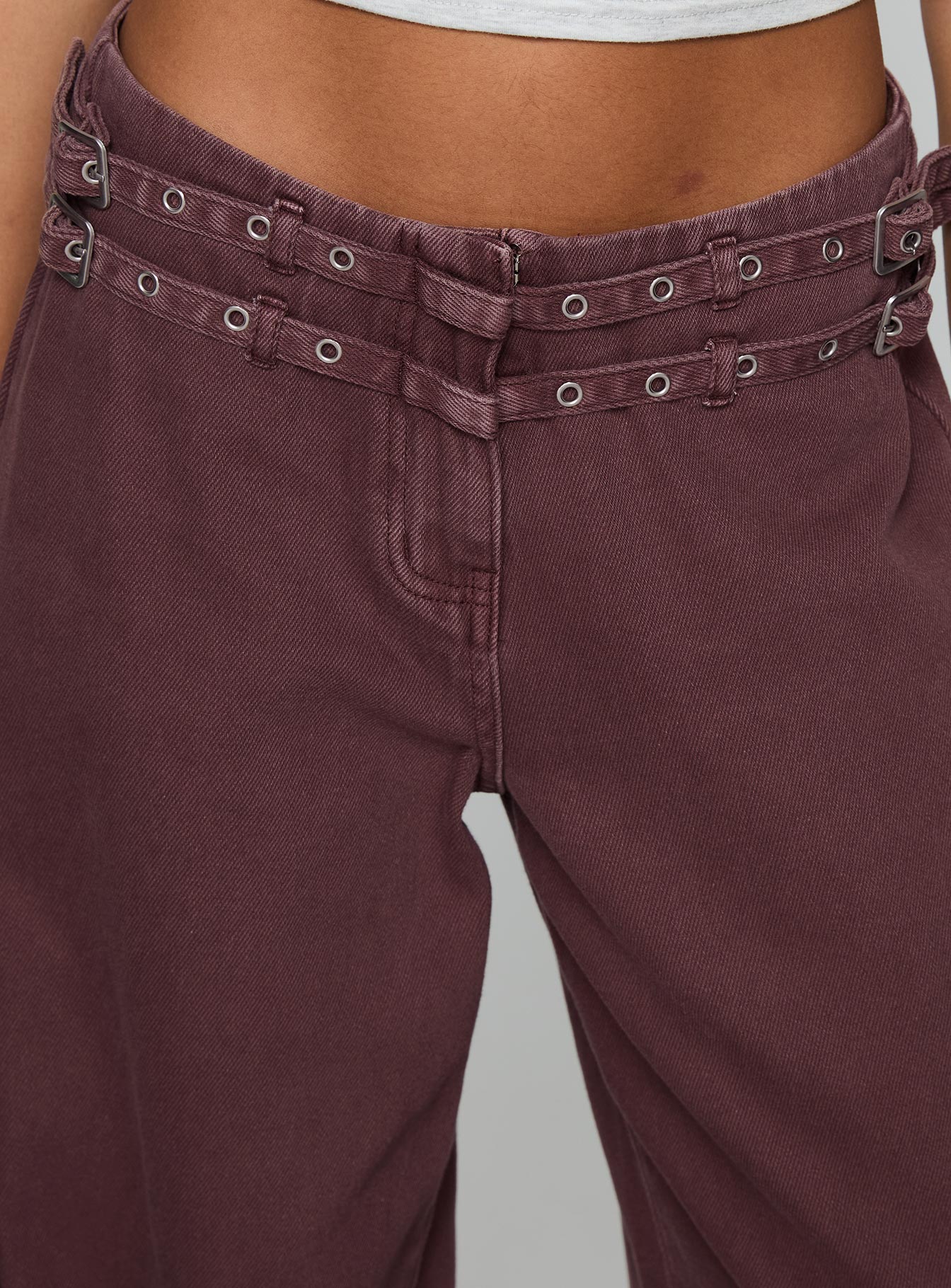 Baccarat Belted Pant Chocolate、mySite、solidvoid