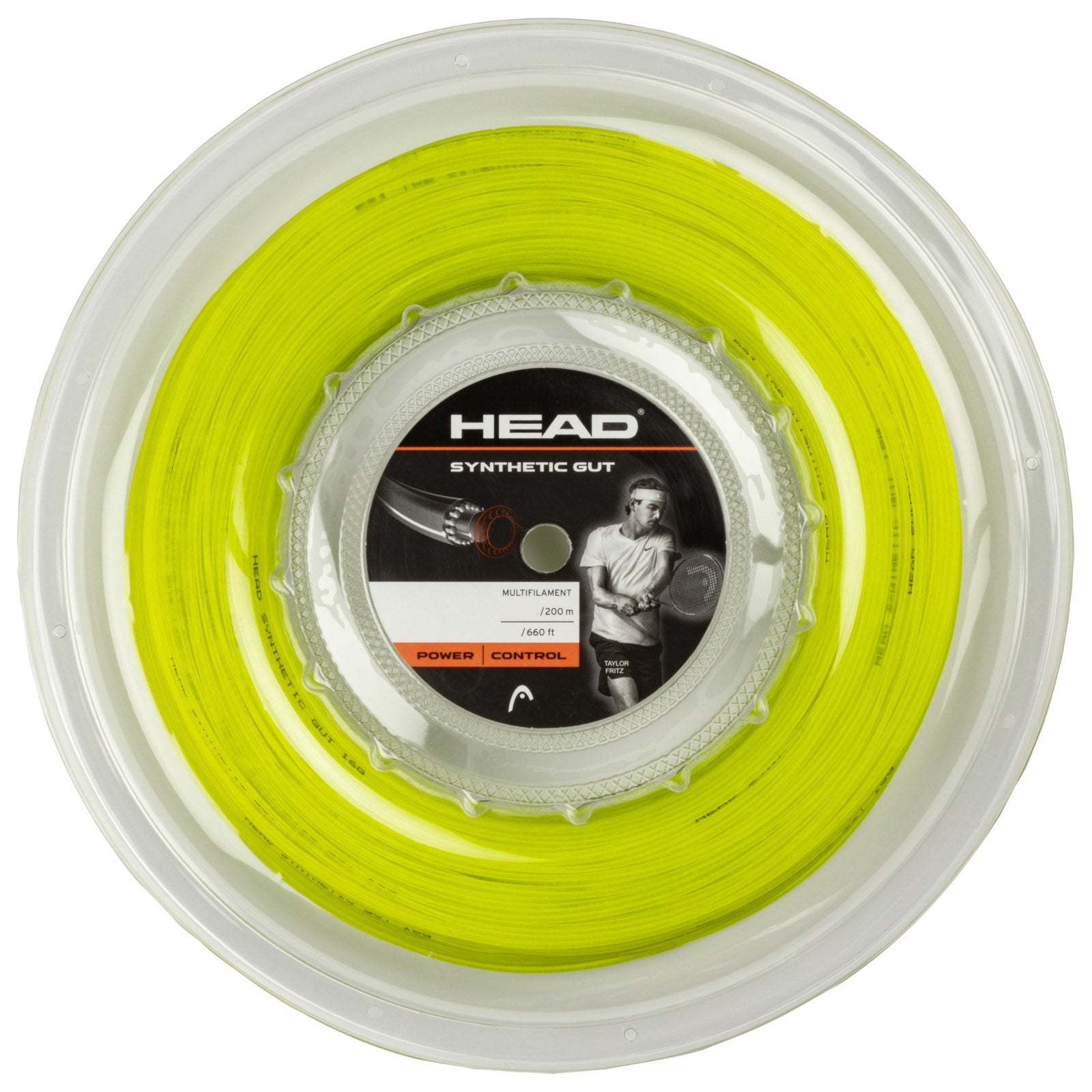 Head Synthetic Gut 17/1.25 Tennis String Reel (Yellow)、mySite、neckold