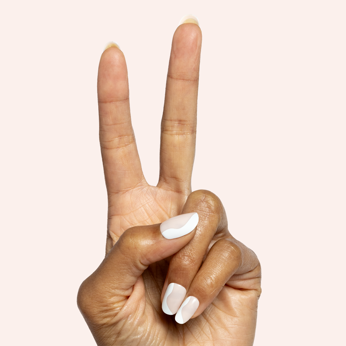 Side Swirl | Short | Round - Tab Press-On、mySite、solidvoid