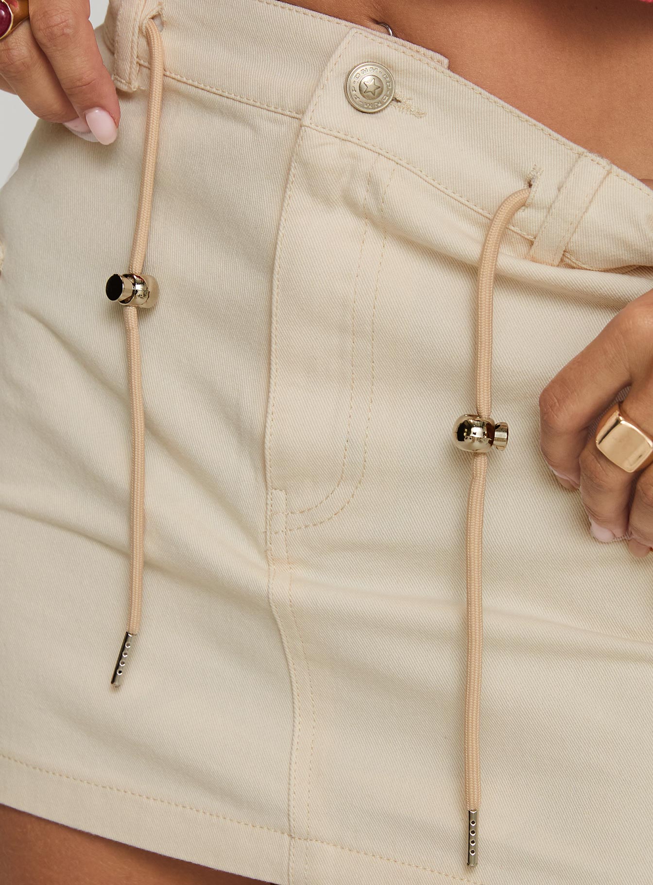 Torres Cargo Mini Skirt Cream、mySite、solidvoid