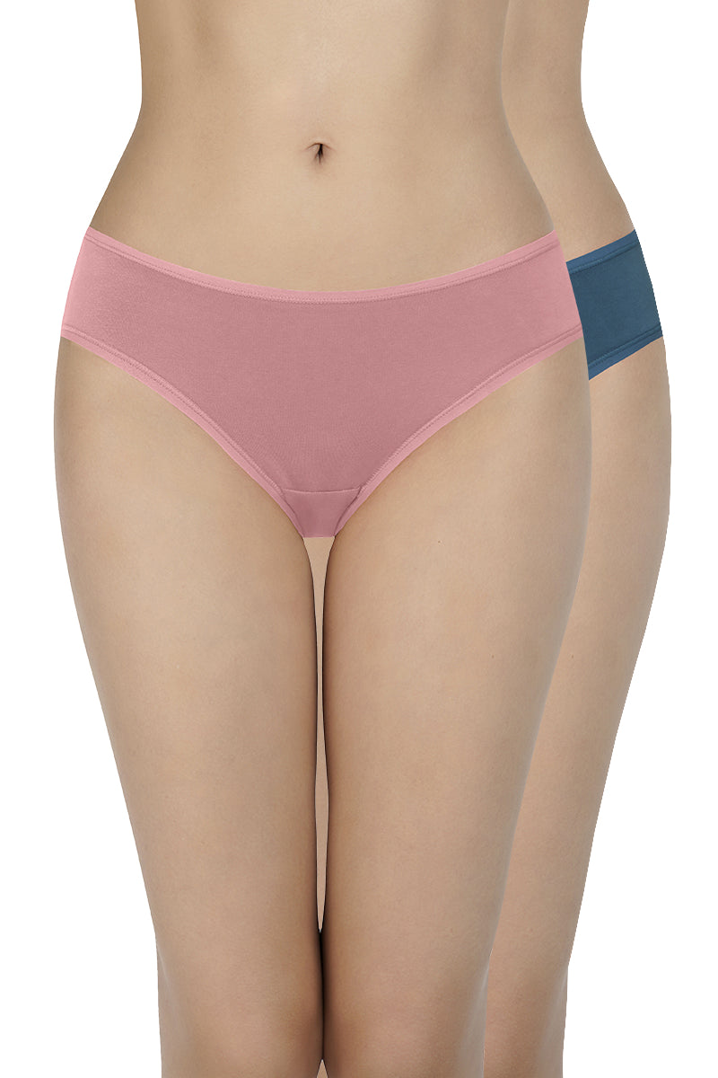  Solid Low Rise Assorted Bikini Panties (Pack of 2 Colors & Prints May Vary)、mySite、justintrudeaud