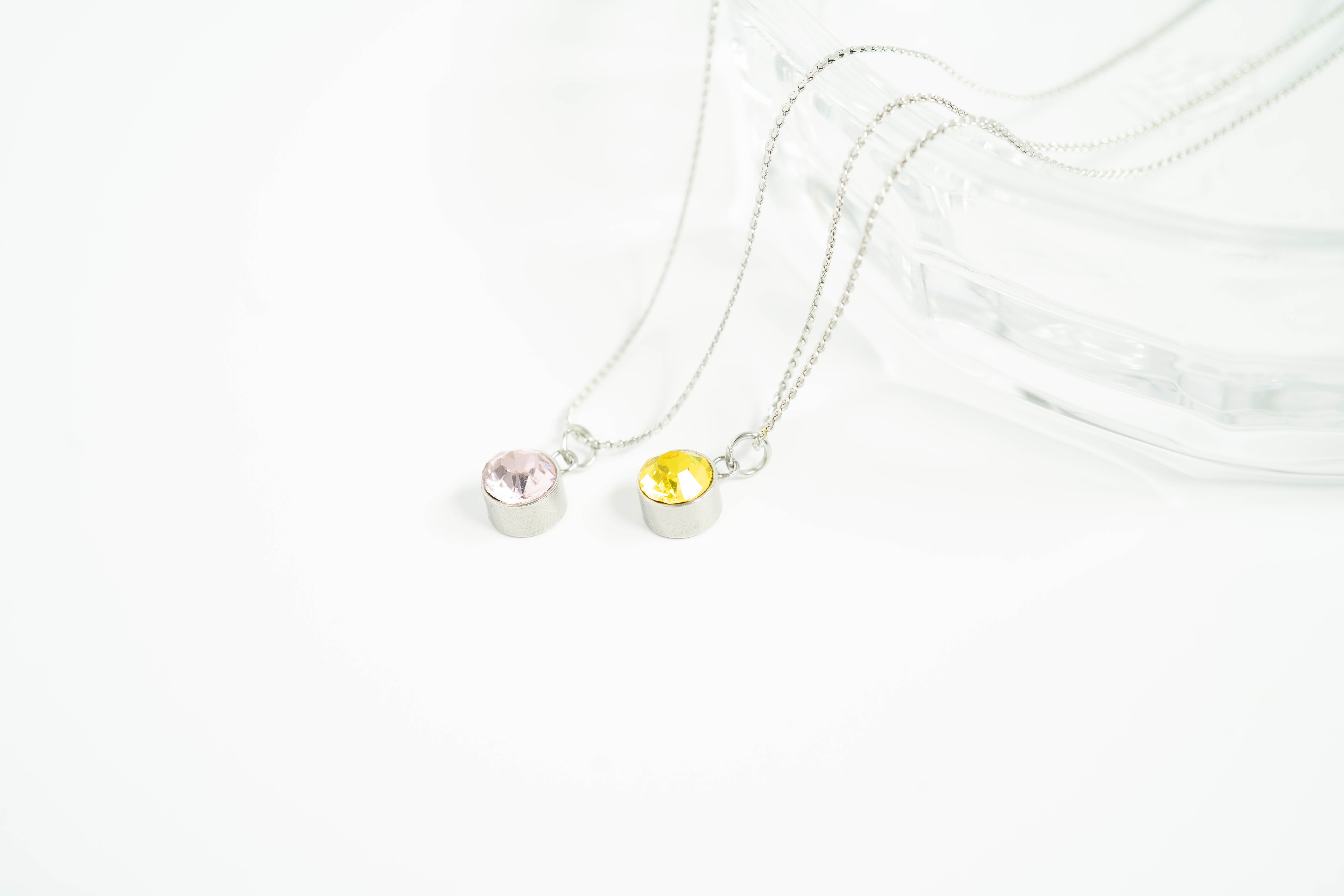 Stainless Steel Round Birthstone Charm 8mm / PDL0266、mySite、dreamappss