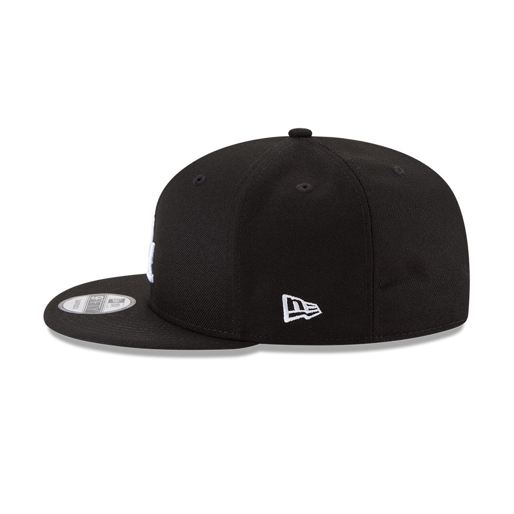 Los Angeles Dodgers New Era Black/White 9FIFTY Snapback Hat、mySite、vikingsvslions