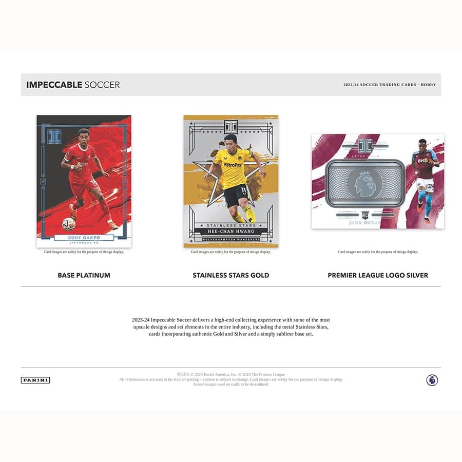 Panini impeccable Premier League Soccer 2023/24 - Hobby Box、mySite、waistdrama