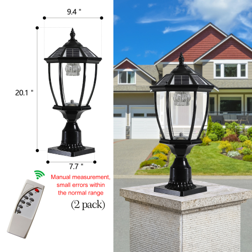 20"(H) Golden Solar Powered LED Outdoor Lantern, Vintage Garden Light with Elegant Glass Design for Pathways, Yards, and Patios (1-Pack)、、eastwooduniform