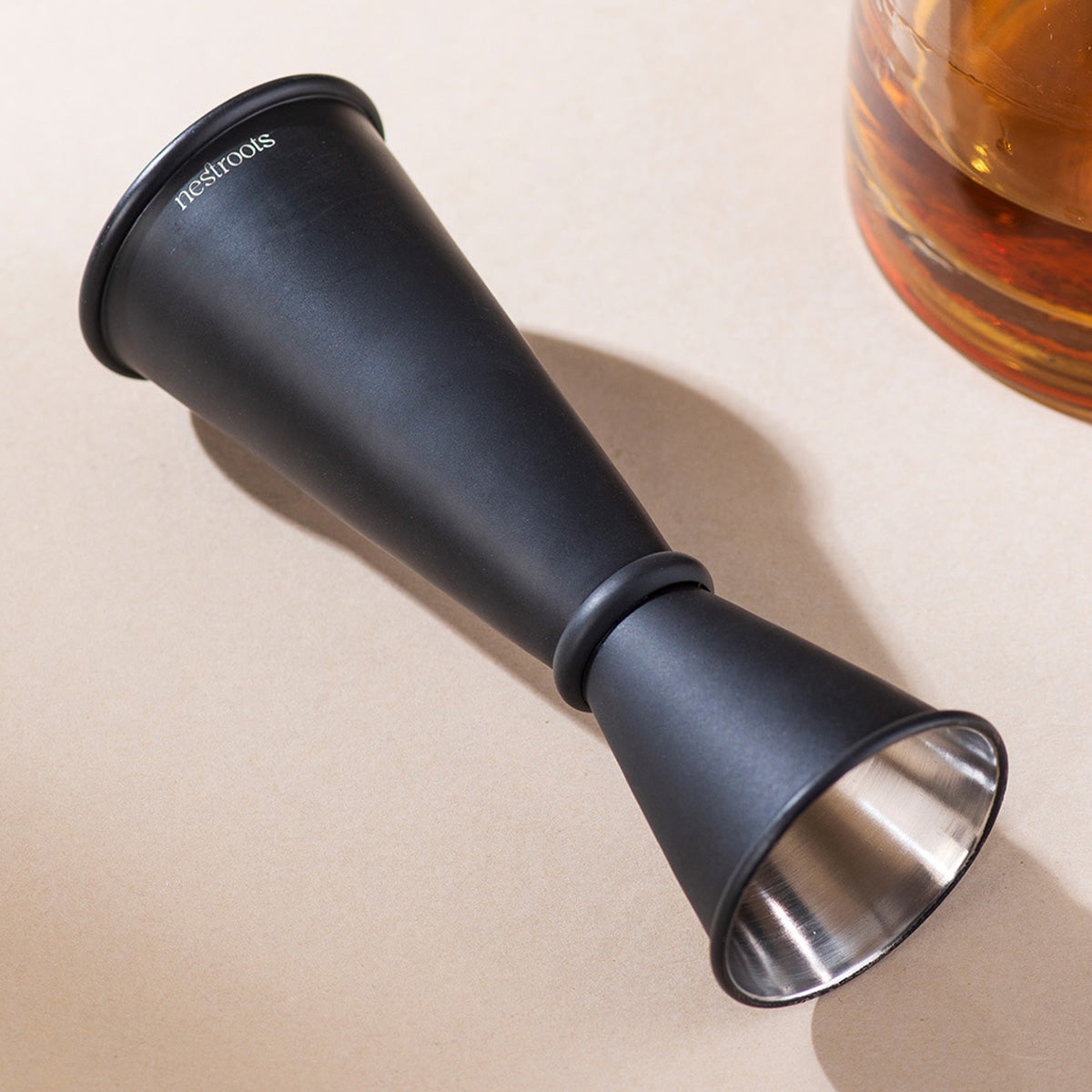 Bar Tools | Stainless Steel Peg Measurer | Dual Side | Black、mySite、camillekostekn