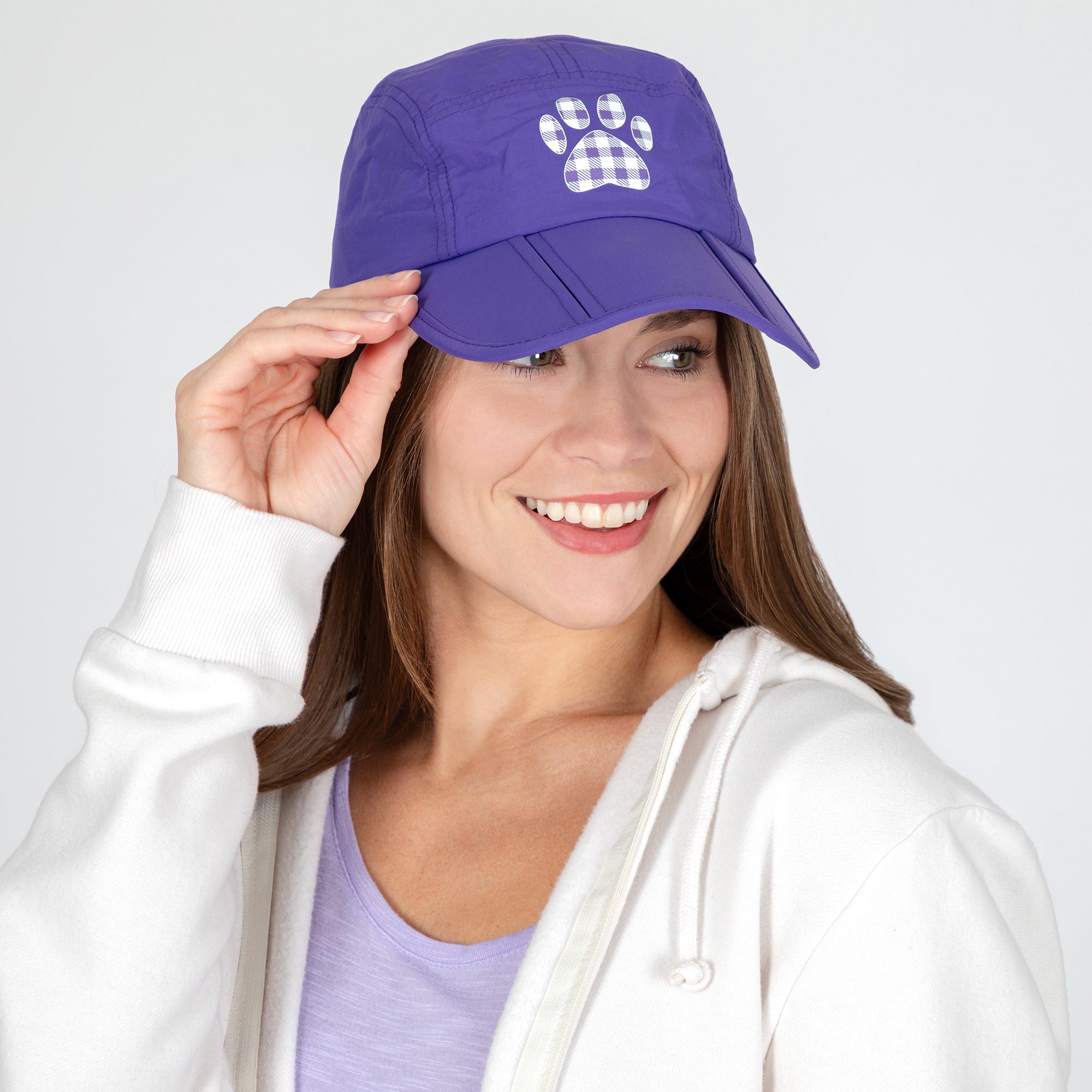 Paw Print Foldable Lightweight Baseball Cap、mySite、camillekostekn