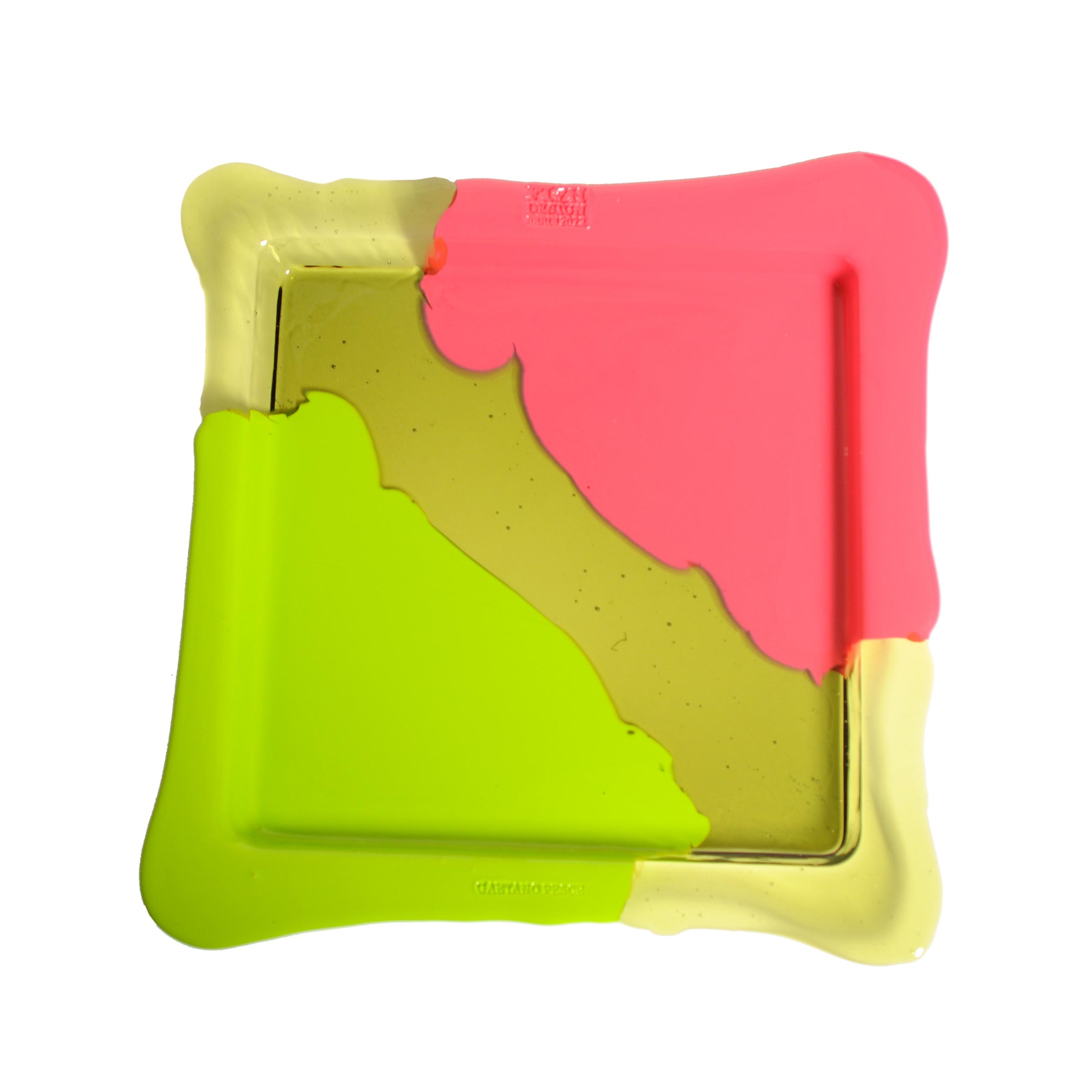 Resin Square Tray TRY-TRAY Light Green Set of Three by Gaetano Pesce for Fish Design、mySite、neckold