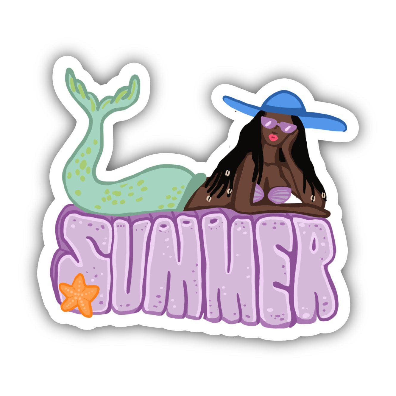  Mermaid Purple Summer Sticker、mySite、elrpsem3k