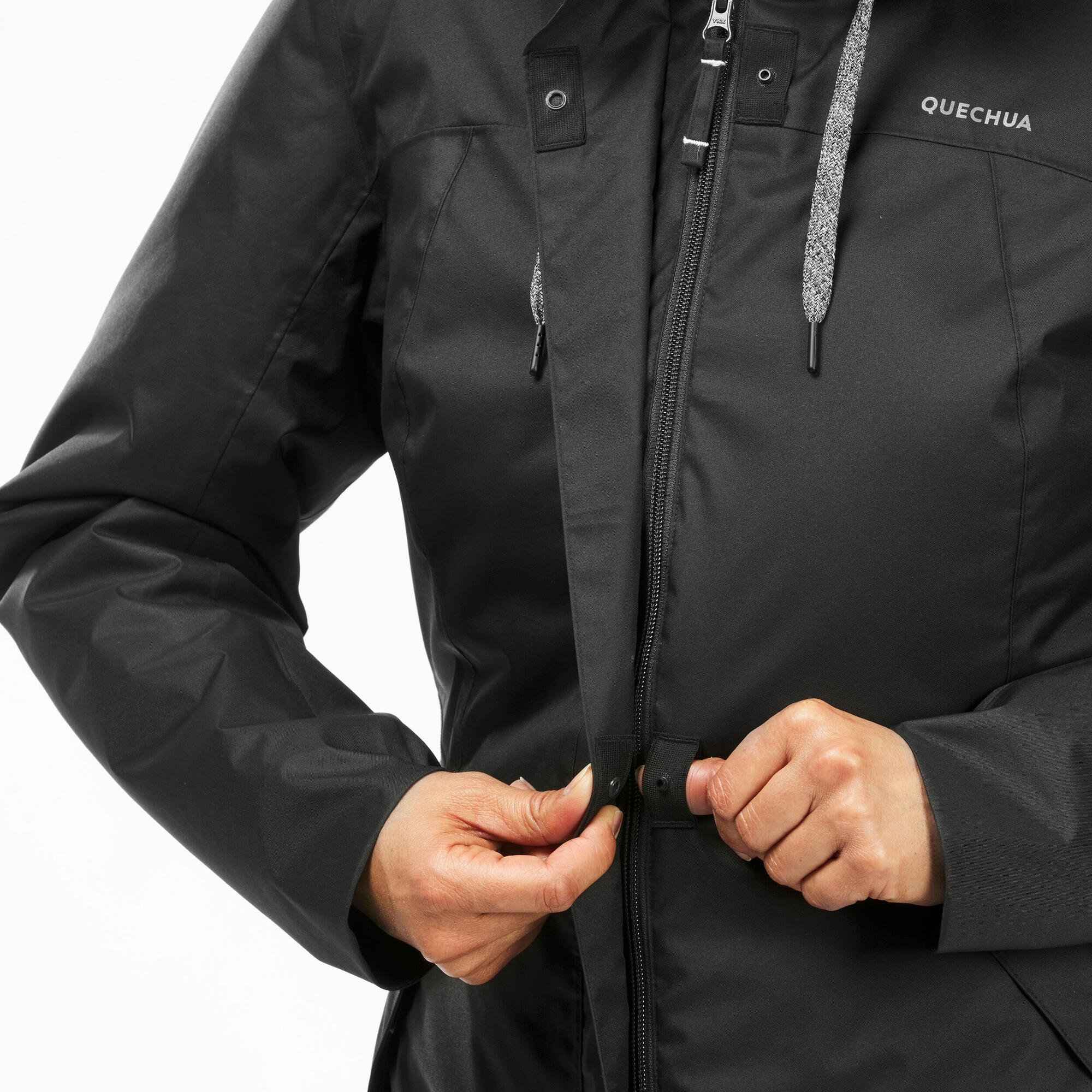 Quechua Women's hiking waterproof winter jacket - SH500 14°F
