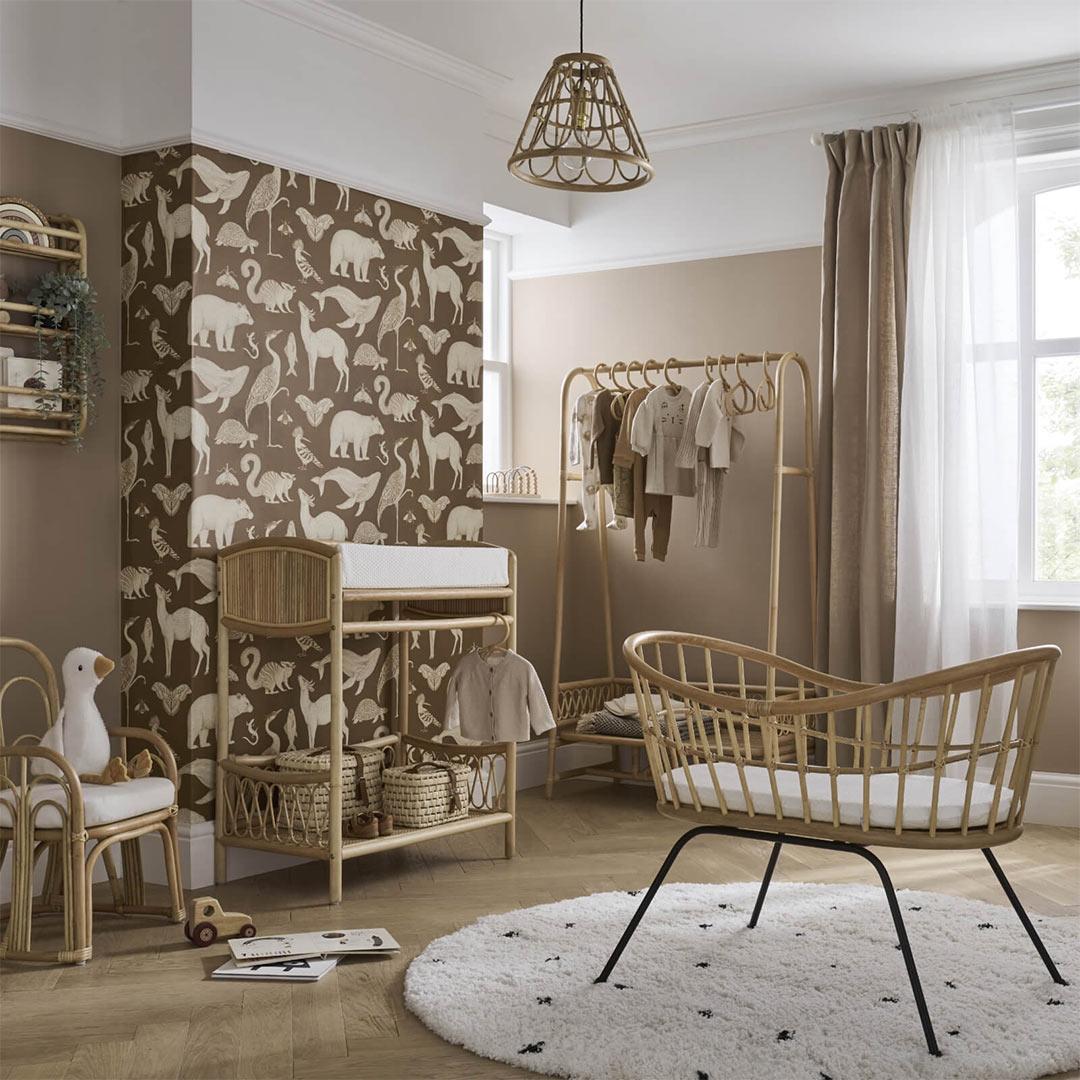  CuddleCo Aria Wave Crib - Rattan、mySite、merchandisen