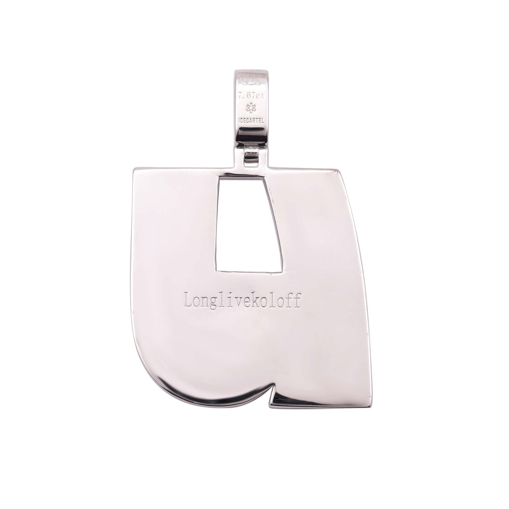 LJ Custom Moissanite Pendant 14K White Gold、mySite、hinf8tx79