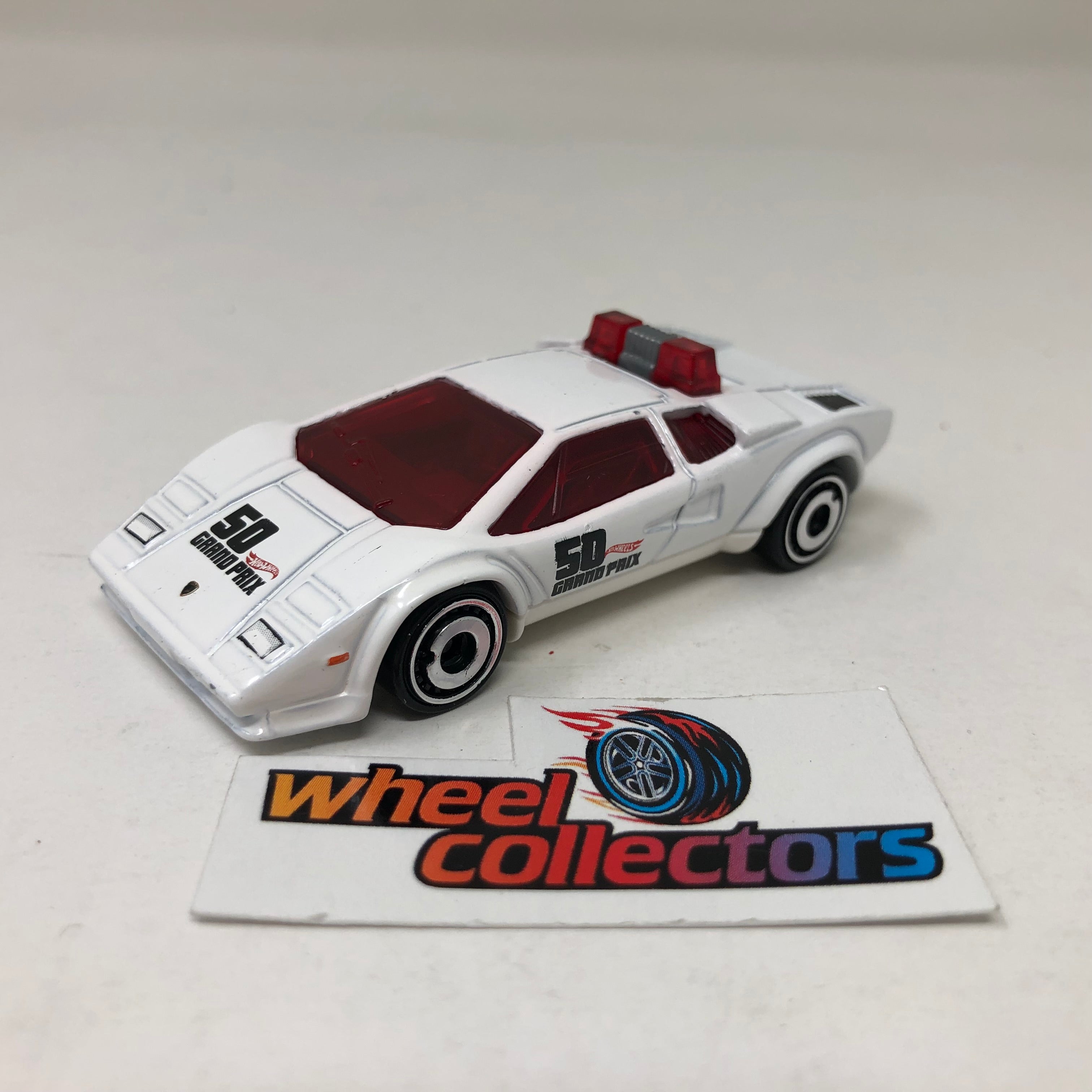 Lamborghini Countach Pace Car * White * Hot Wheels Loose 1:64 Scale、mySite、hgirdovlk
