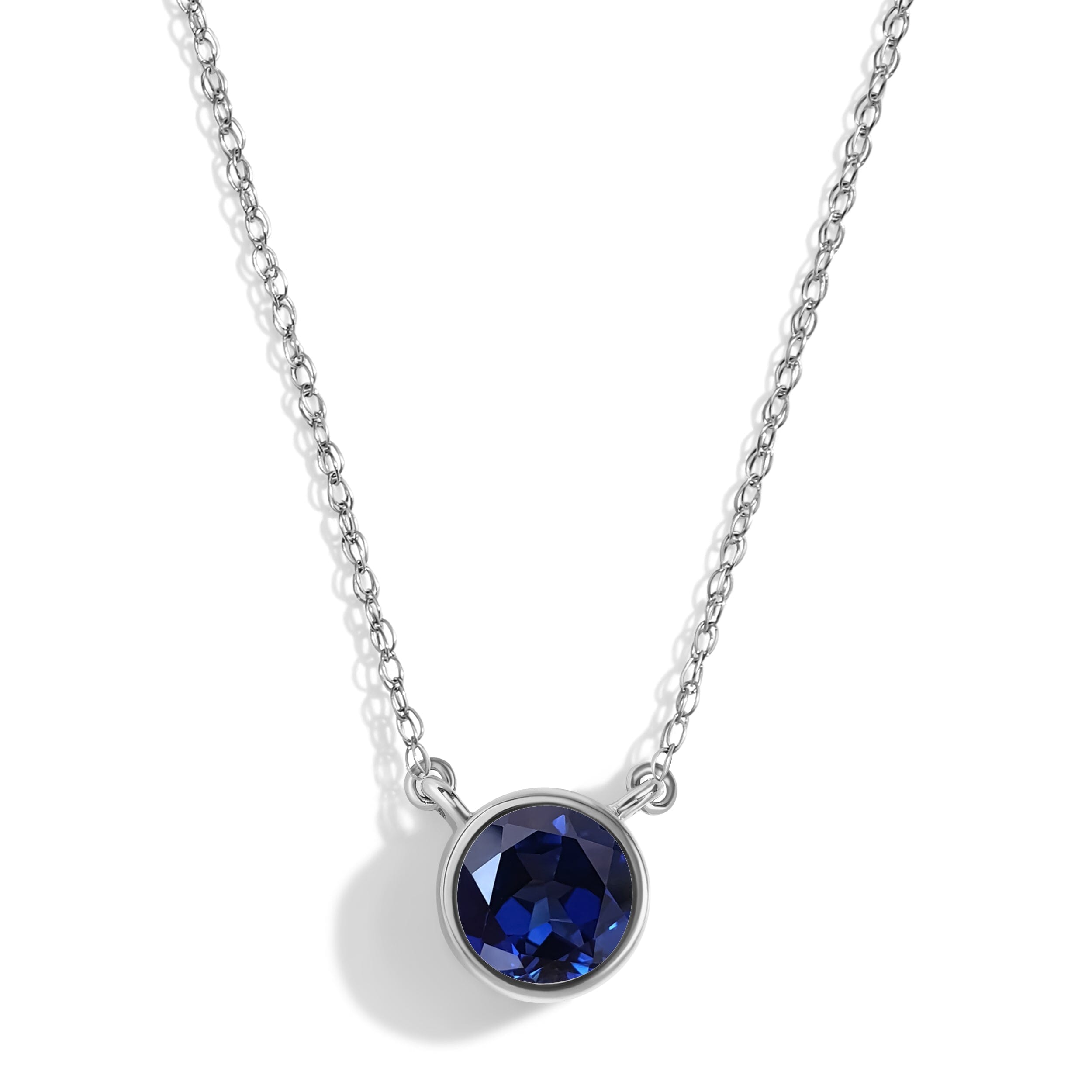 Blue Sapphire Necklace - Solitaire、mySite、hinf8tx79