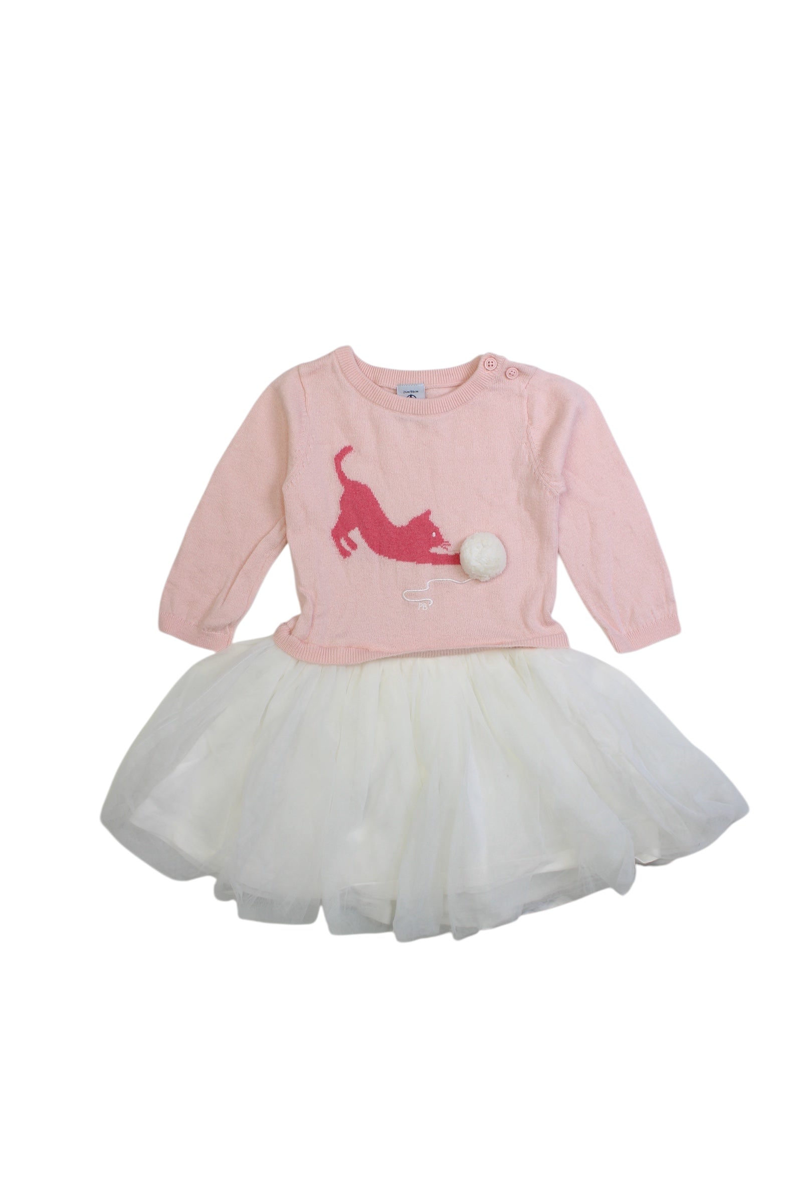 Petit Bateau Long Sleeve Dress 2T、mySite、g9winljtr