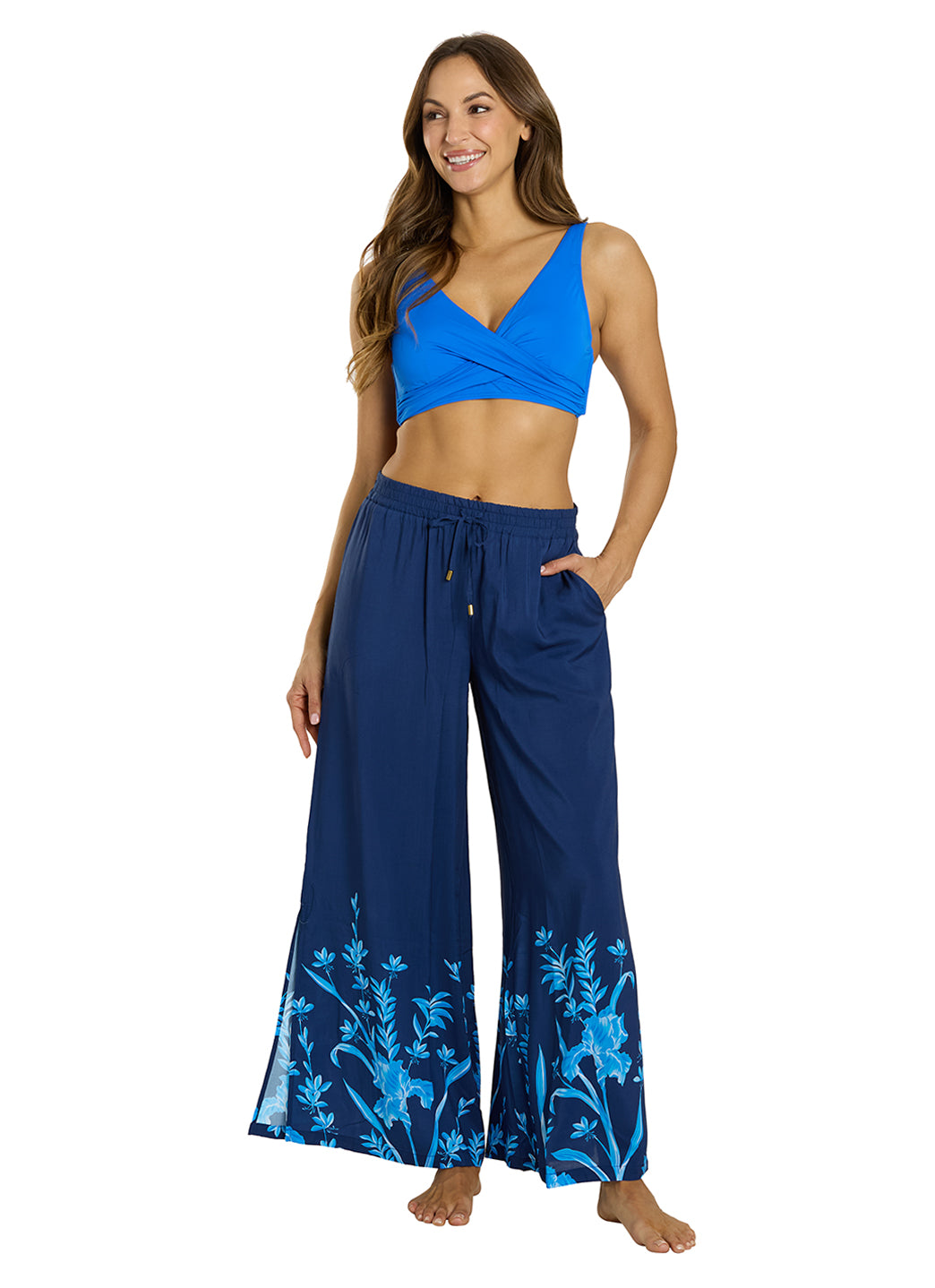 Jantzen Women's Botanical Bloom Josephine Cover Up Pants、mySite、noshort