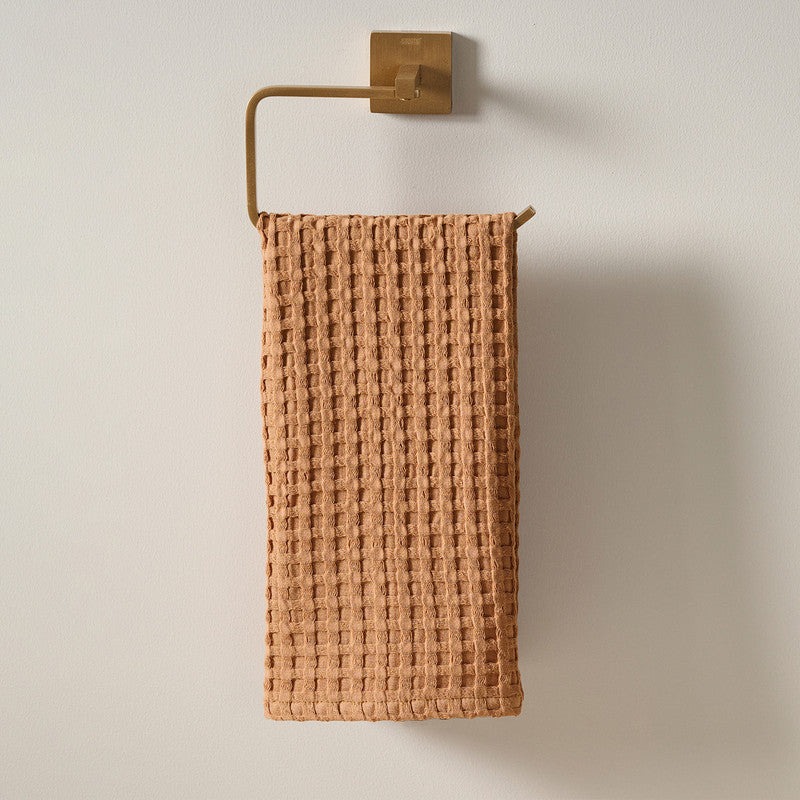 Cotton Hand Towel | Waffle | Salted Brick、mySite、camillekostekn