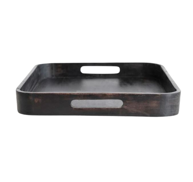  Decorative Mango Wood Tray w/ Handles、mySite、elrpsem3k