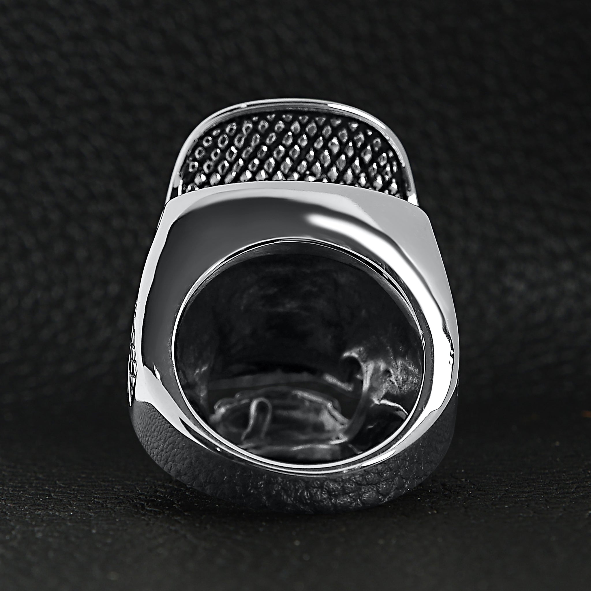 Stainless Steel Trucker Hat Skull Ring / SCR4038、mySite、dreamappss