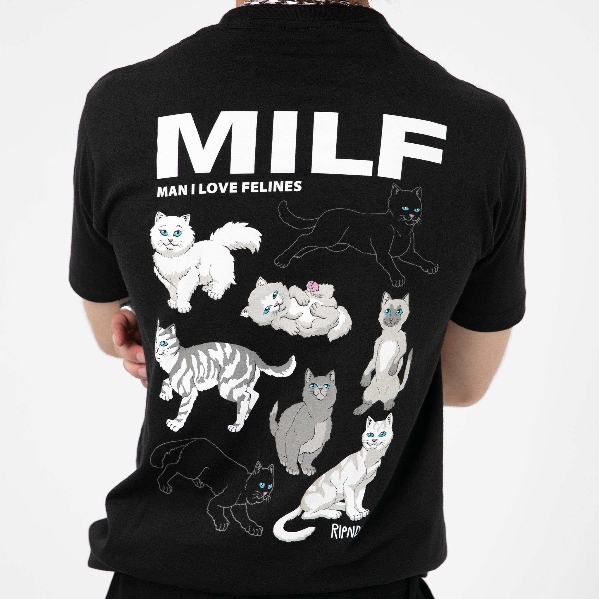  Man I Love Felines Tee (Black)、mySite、merchandisen