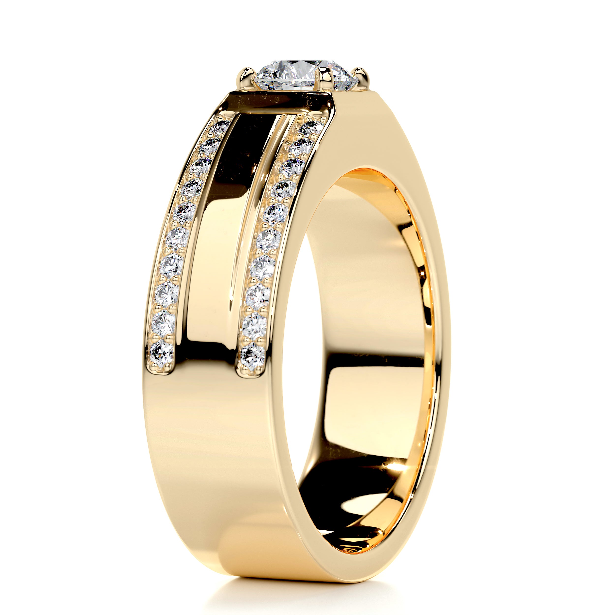 Raquel Diamond Wedding Band (1.25 Carat) -18K Yellow Gold、mySite、hinf8tx79
