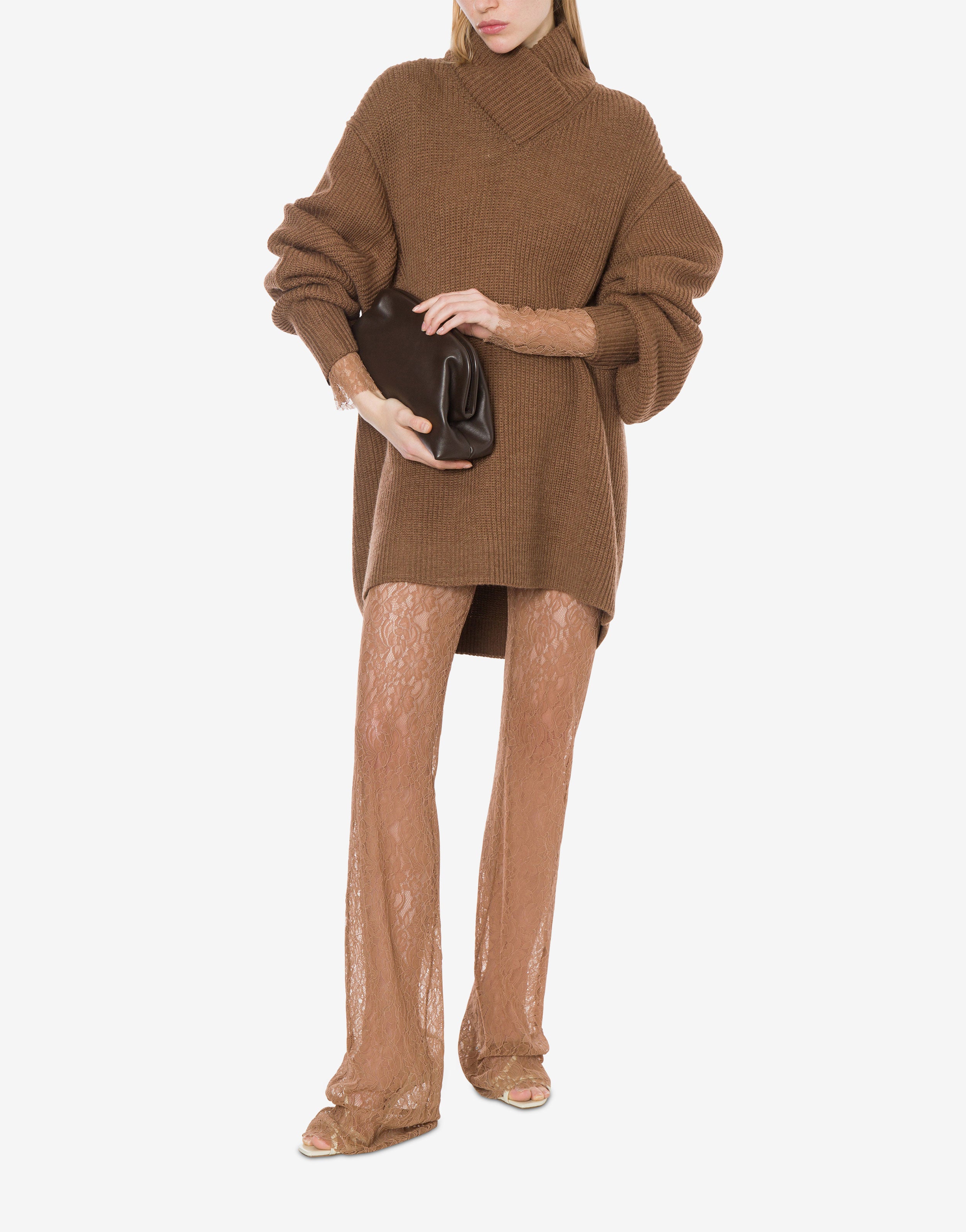 Maxi pull in misto lana、mySite、aoinhome