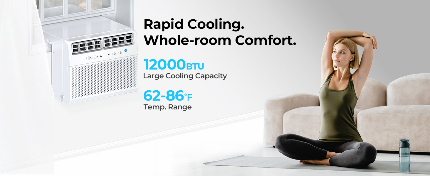 12000BTU Saddle Window Air Conditioner