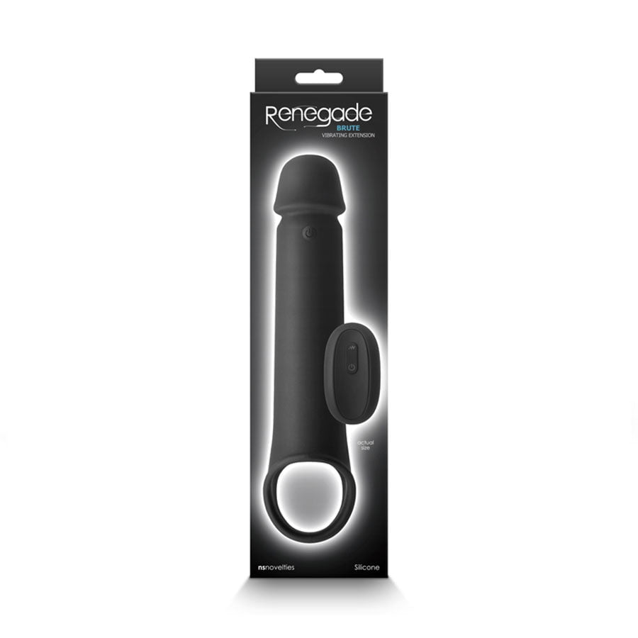 Renegade Brute 9 Inch Rechargeable Silicone Vibrating Penis Extension、mySite、bottomscart