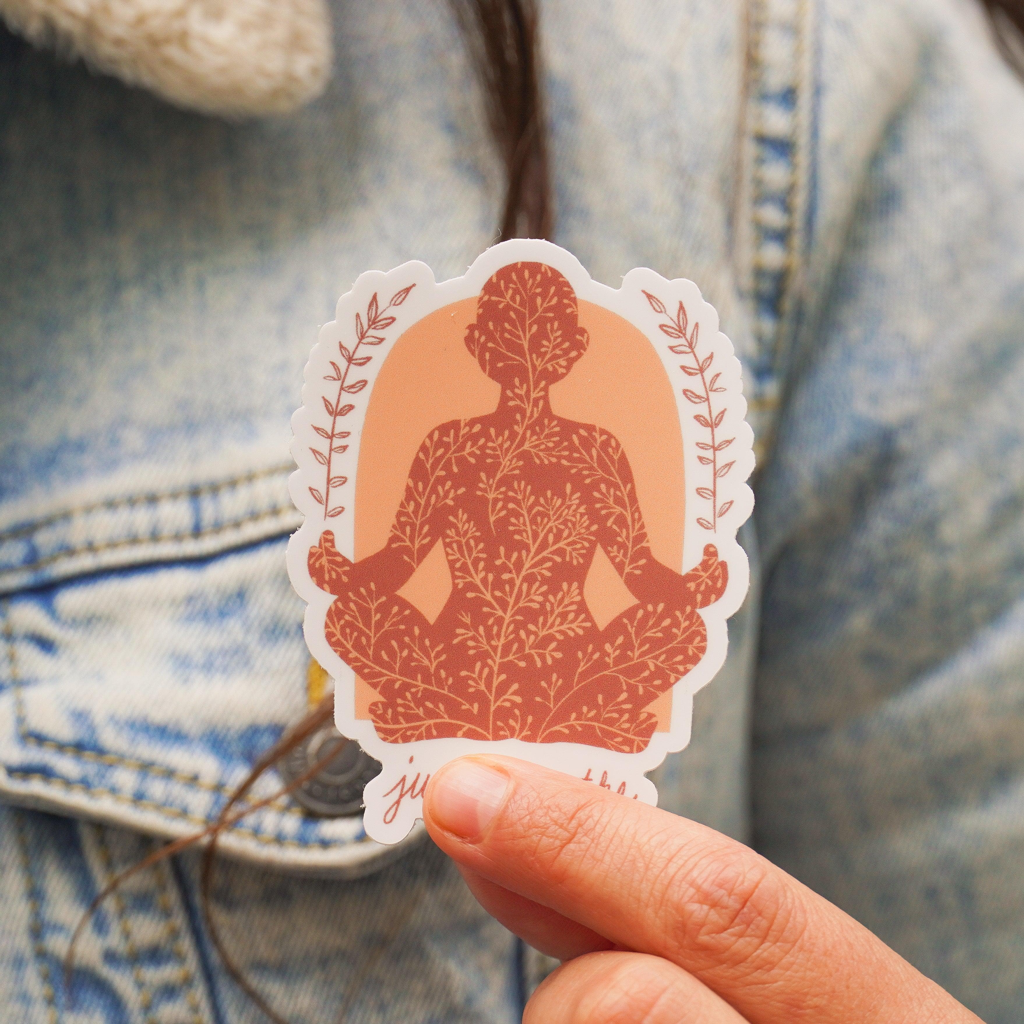  Just Breathe Positivity Sticker、mySite、ghnorth