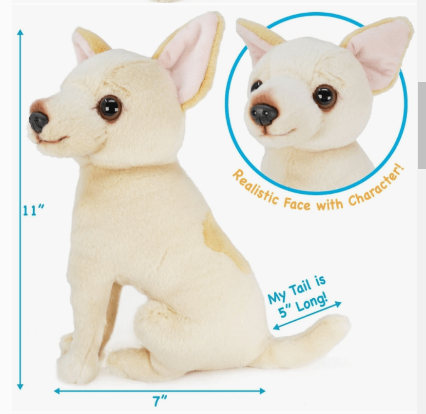 Plush Chihuahua Stuffed Puppy Dog Minerva、mySite、g9winljtr