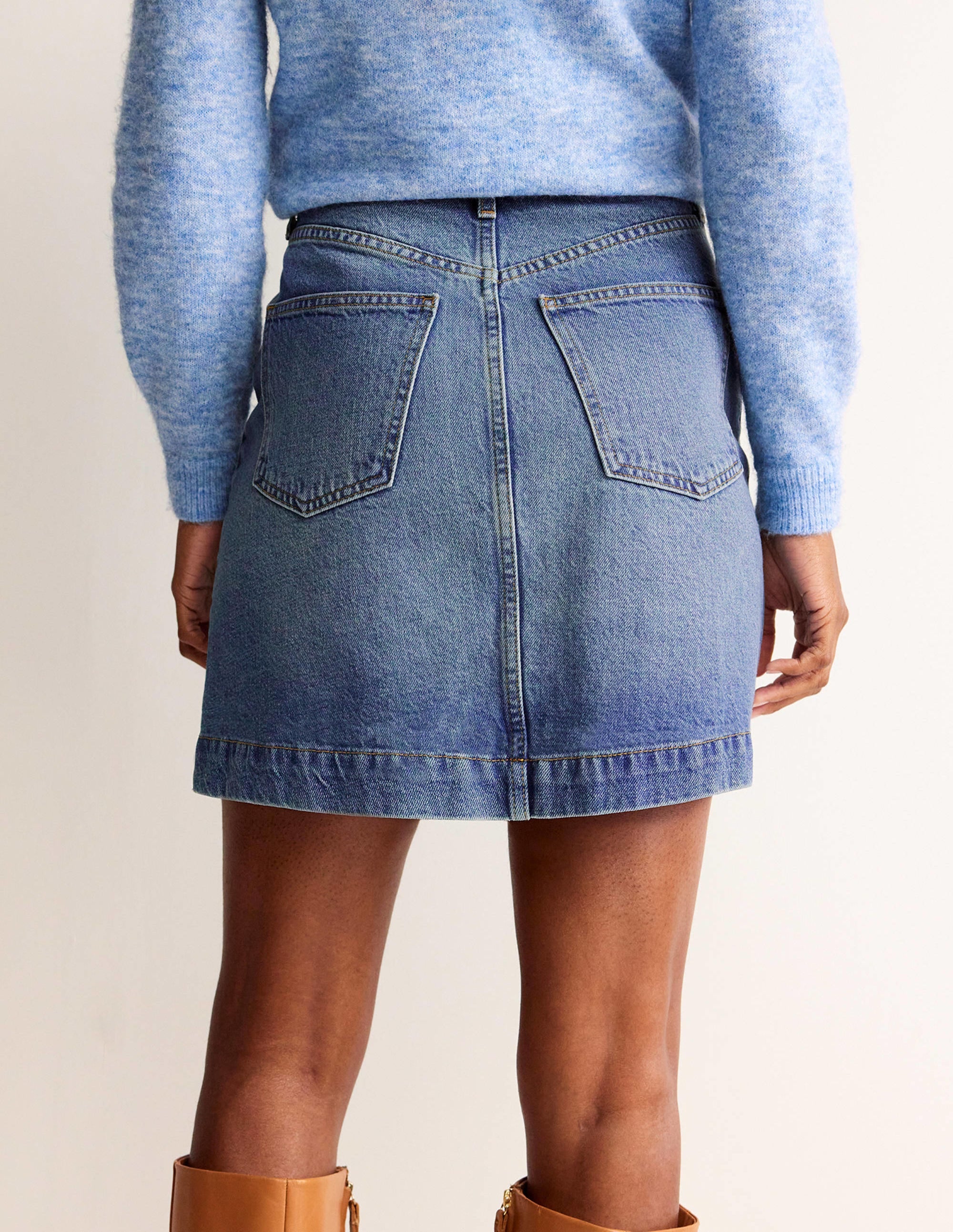  Nell Denim Mini Skirt-Mid Vintage、mySite、ashleygrahame