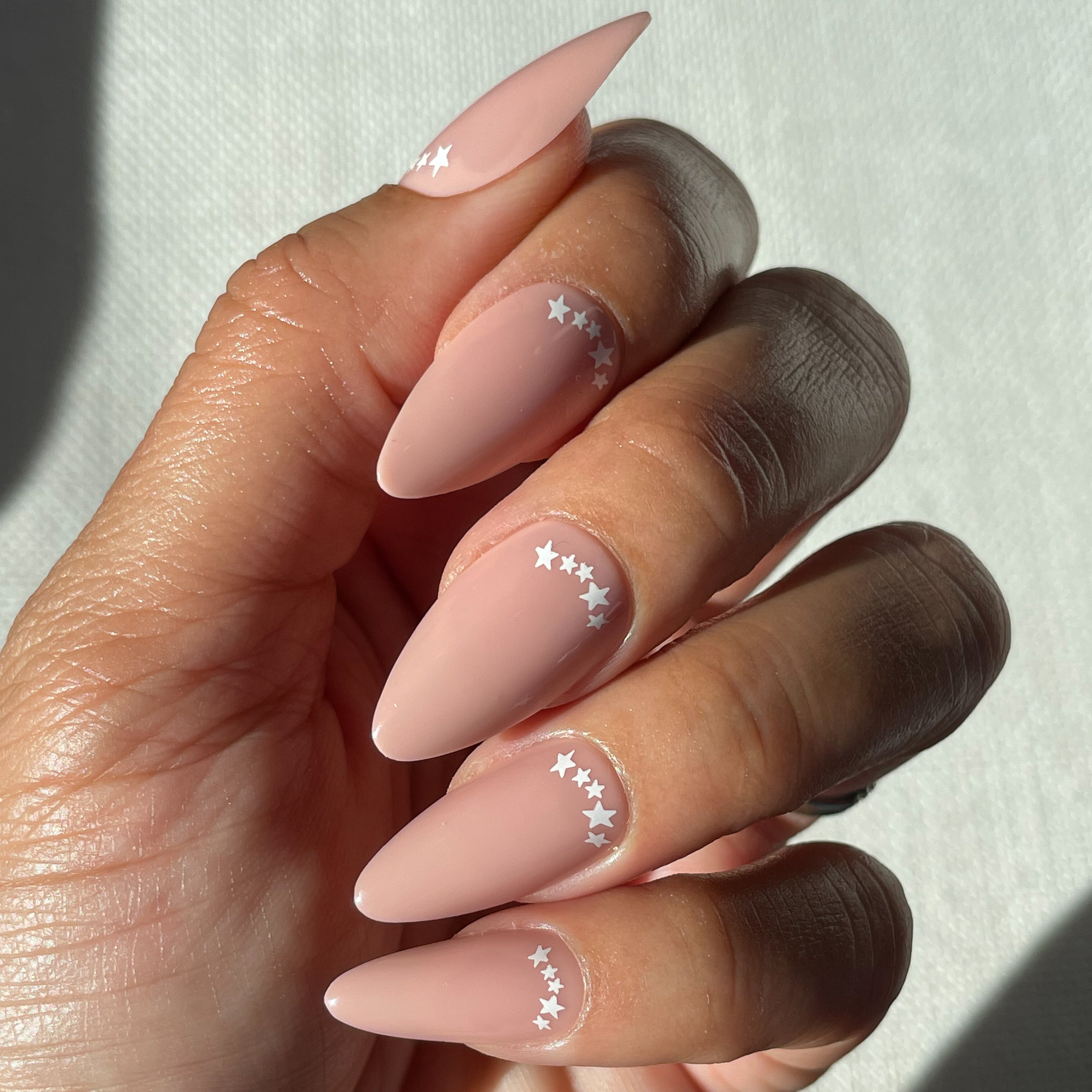 Star Halfmoon - Press-On | Long | Almond、mySite、solidvoid