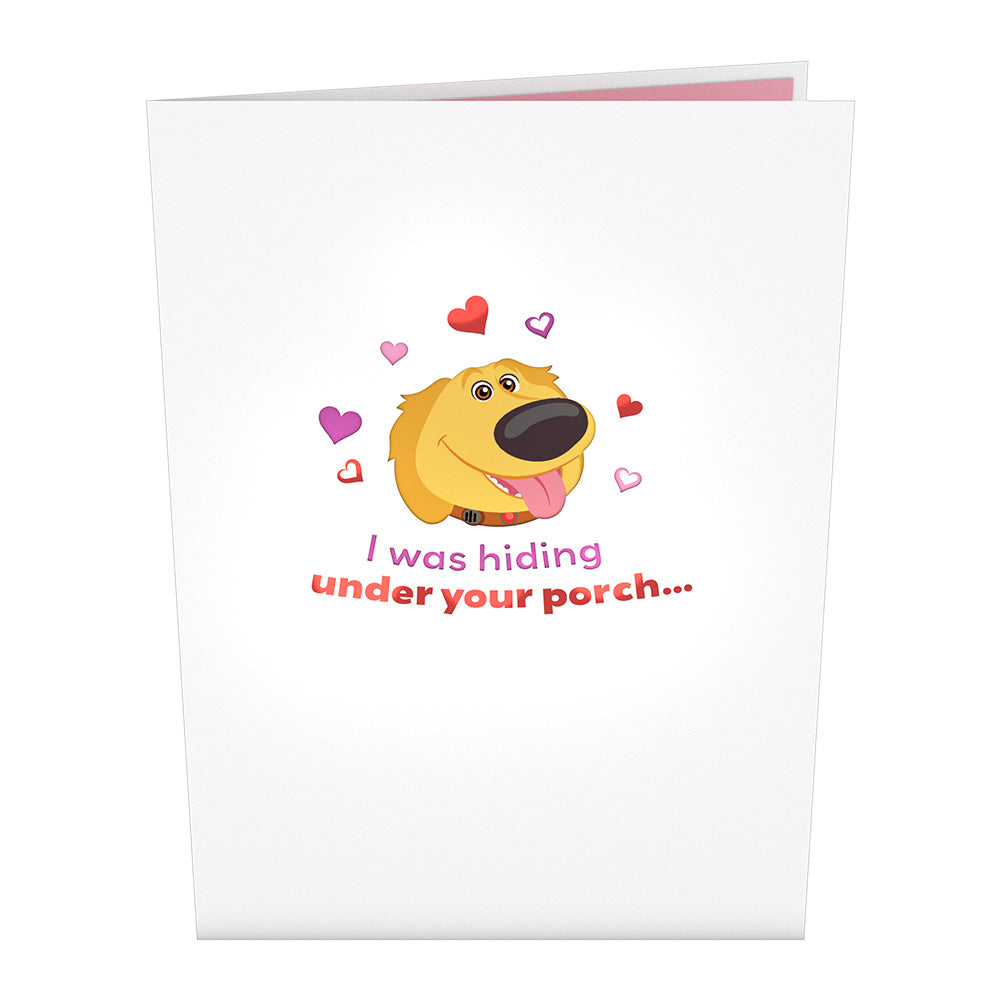 Disney and Pixar Up Dug Loves You Pop-Up Card、mySite、solidvoid