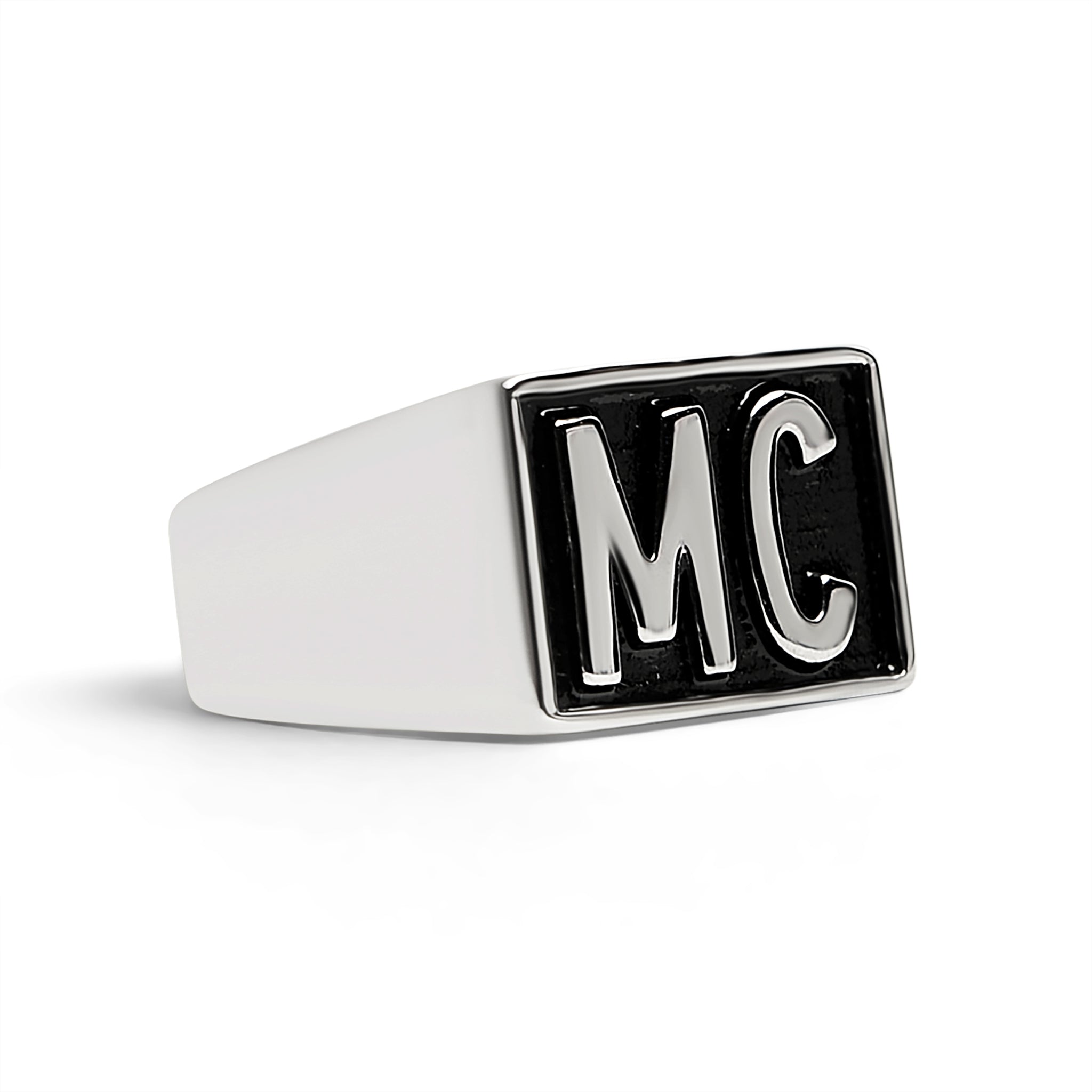 Stainless Steel Motorcycle Club MC Insignia Signet Ring / SCR4067、mySite、dreamappss