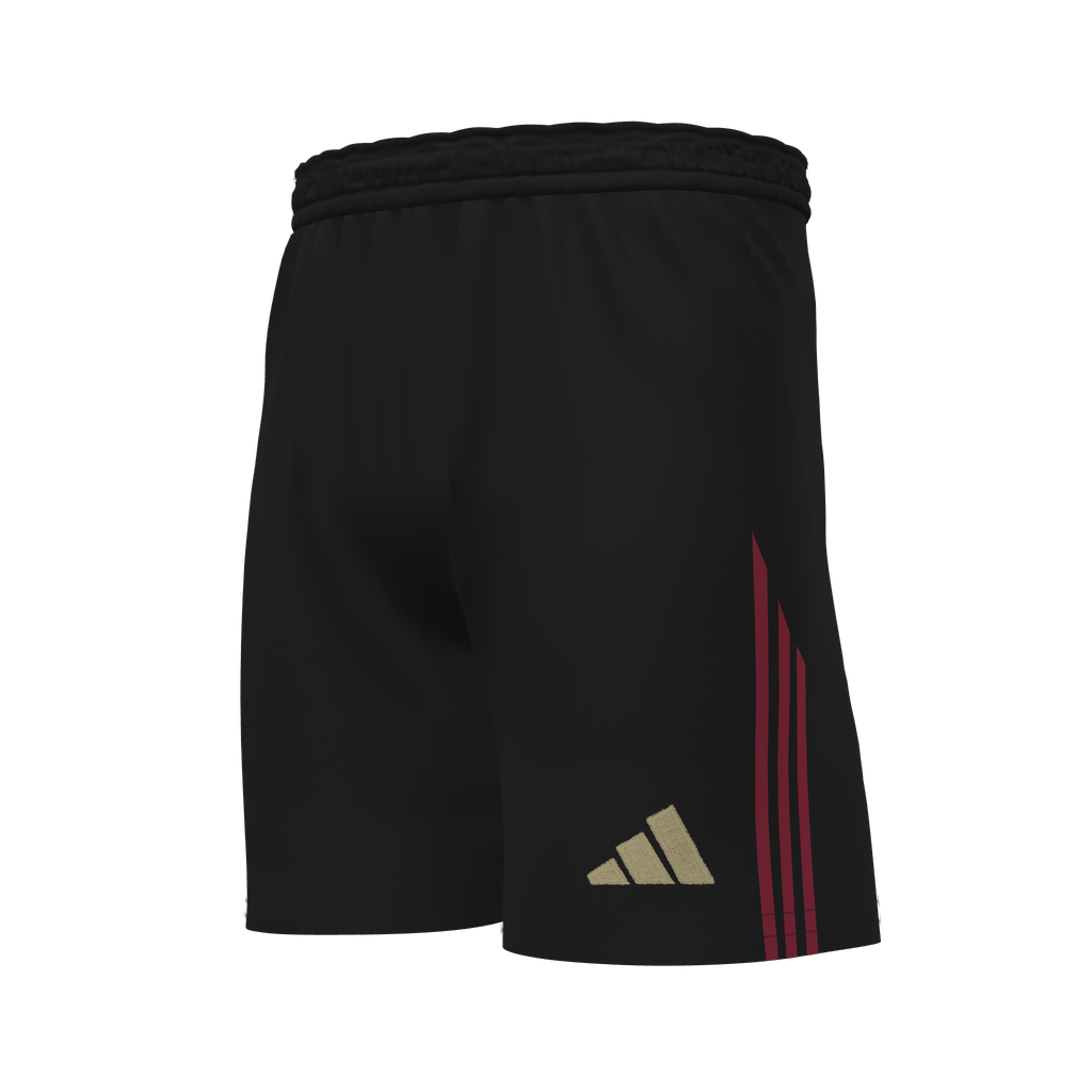 Tiro 24 Custom Short Red Star Youth - Black、mySite、noshort