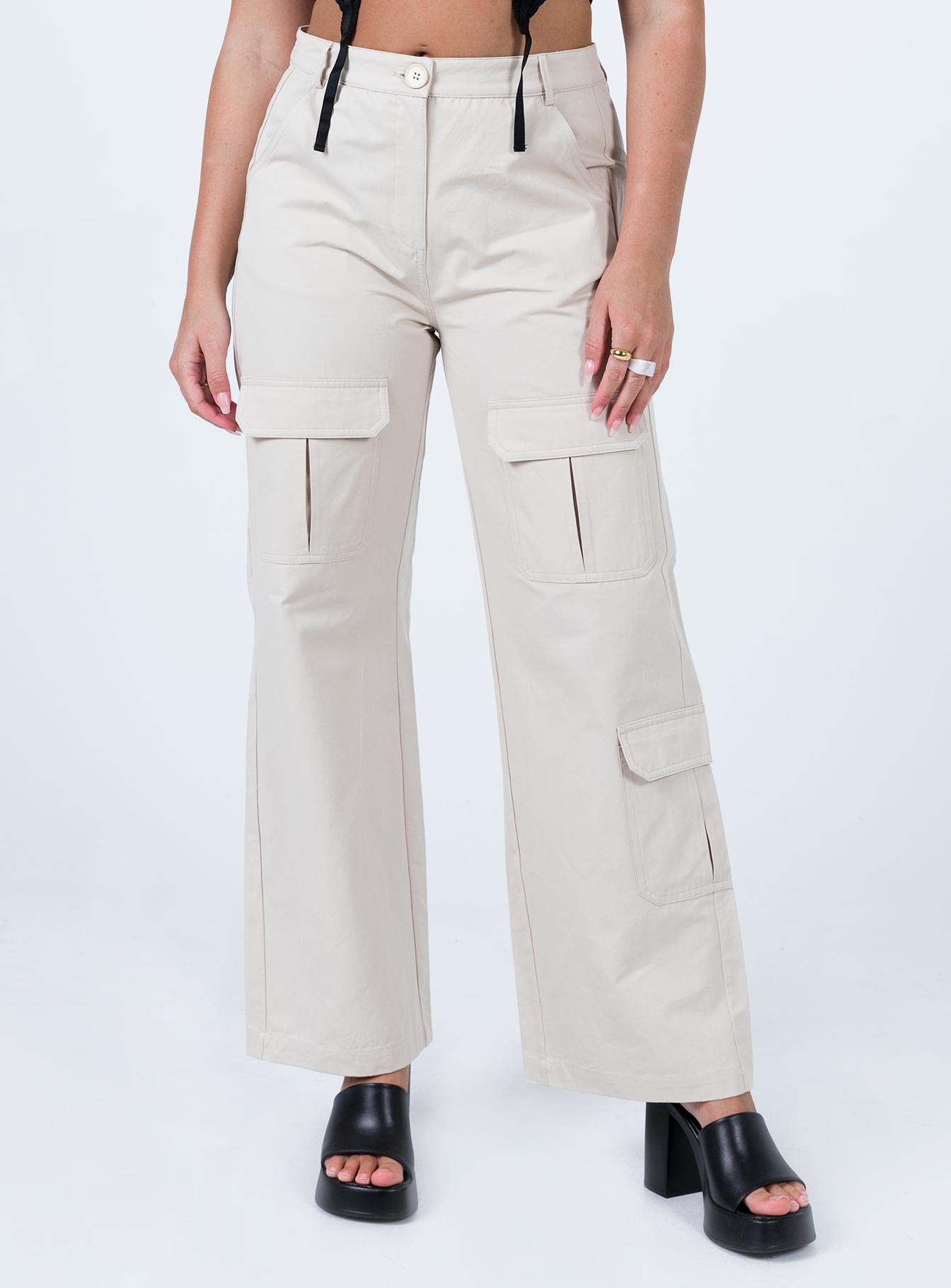 Glenda Pants Beige、mySite、solidvoid