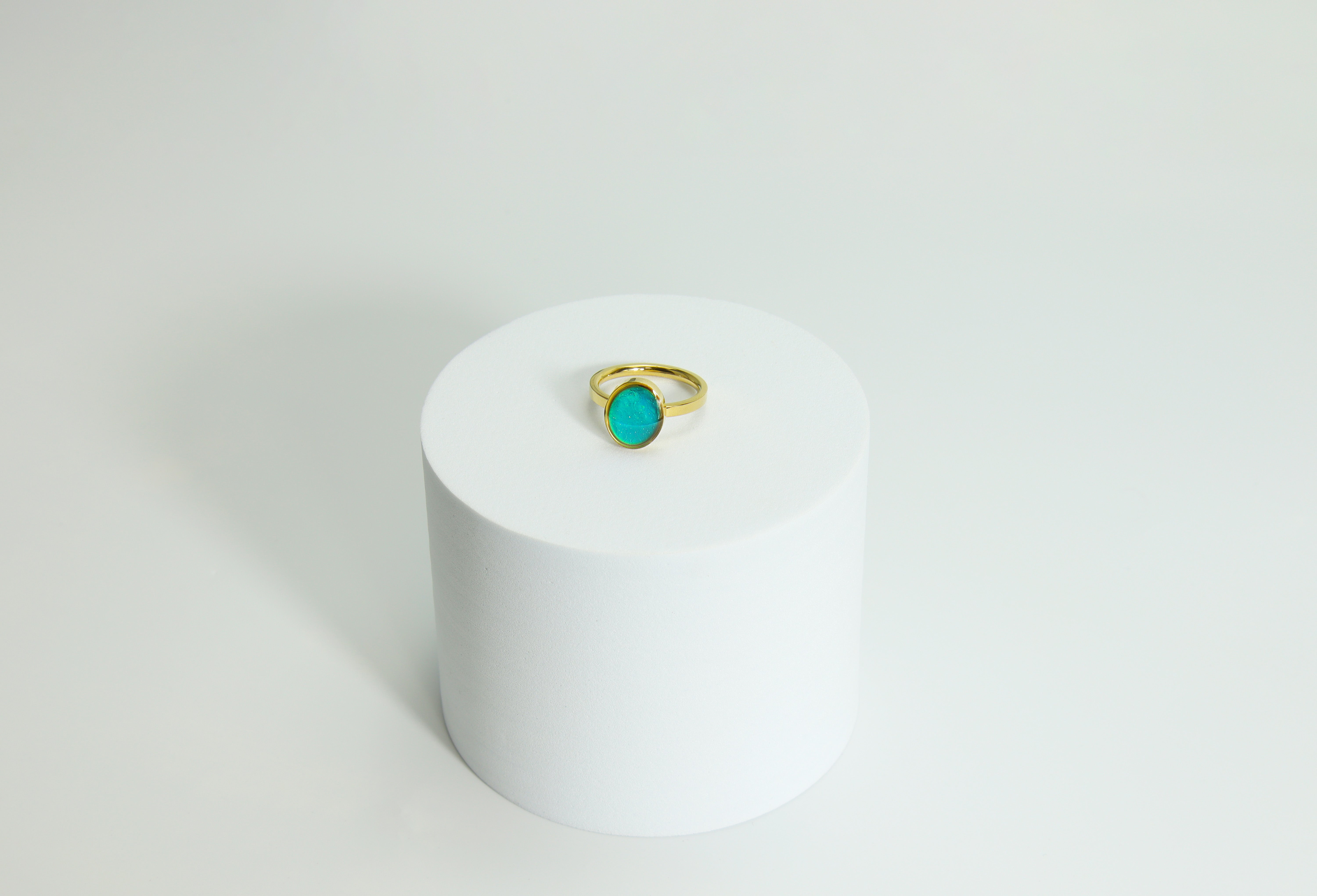 18k Gold PVD Stainless Steel Mood Ring / CFR7041、mySite、dreamappss