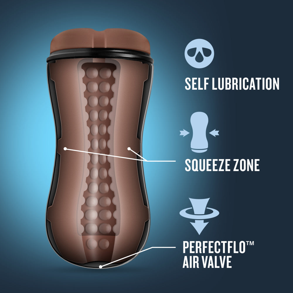 Coverboy By Blush® | The Mechanic Self Lubricating Realistic Brown Masturbator / Stroker、mySite、bottomscart