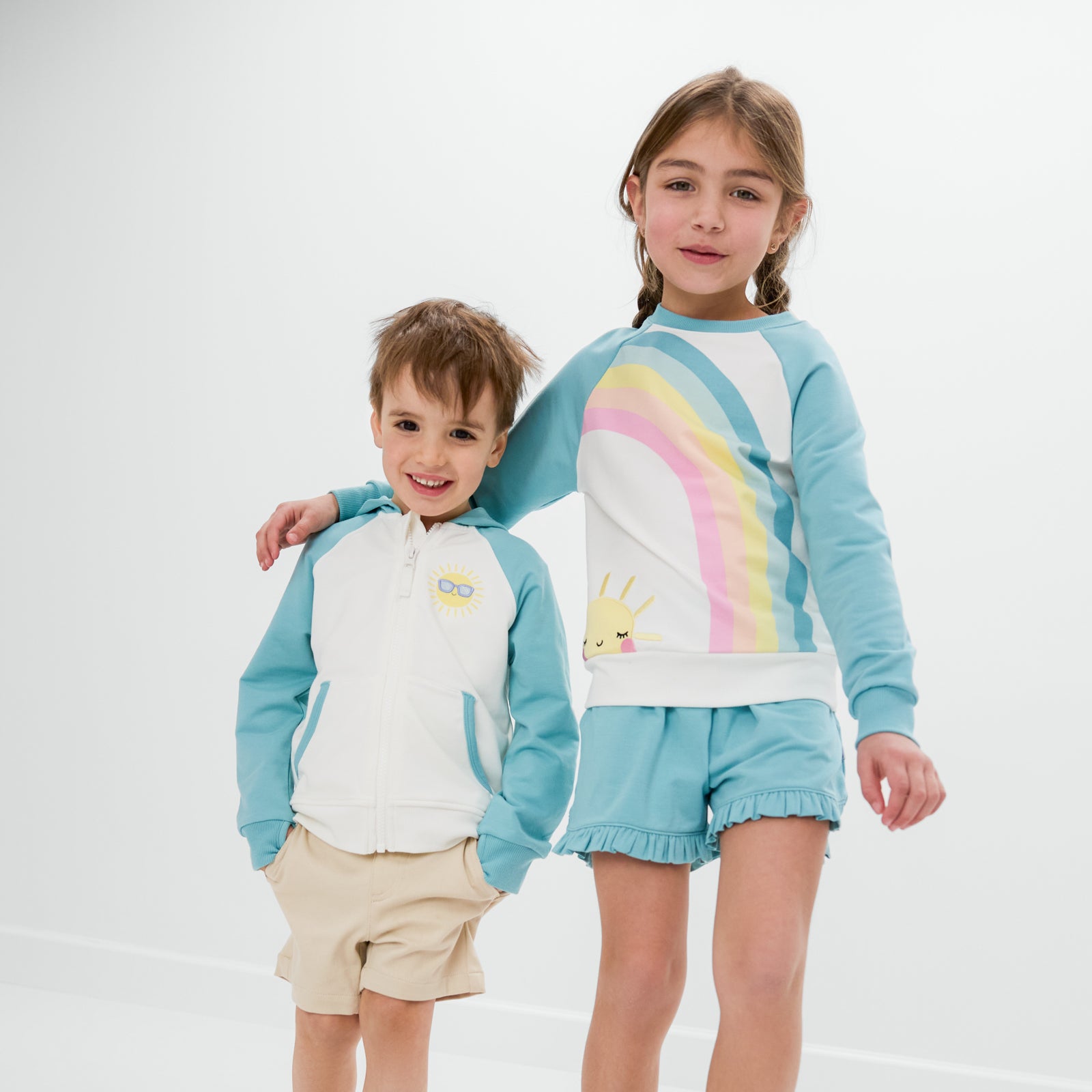 Cool Teal Ruffle Shorts、mySite、g9winljtr