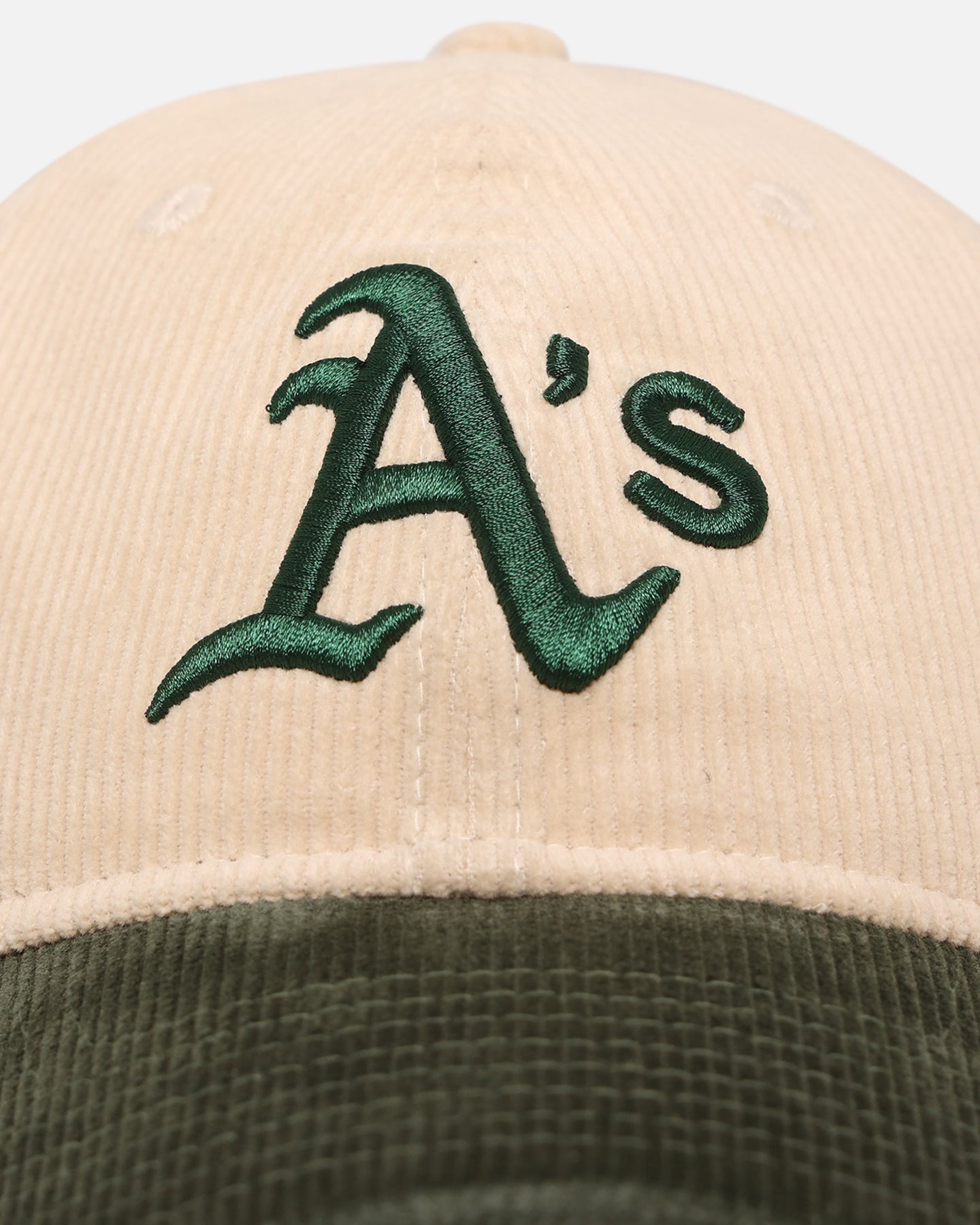 New Era Oakland Athletics 'Block Cord' 9TWENTY Corduroy Strapback Ivory、mySite、zt4zffjzw