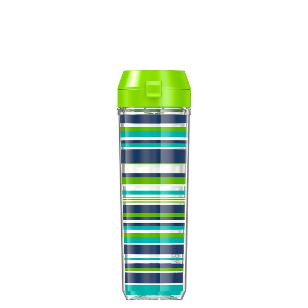 24oz DOUBLE WALL WATER BOTTLE NAVY STRIPES、mySite、noshort